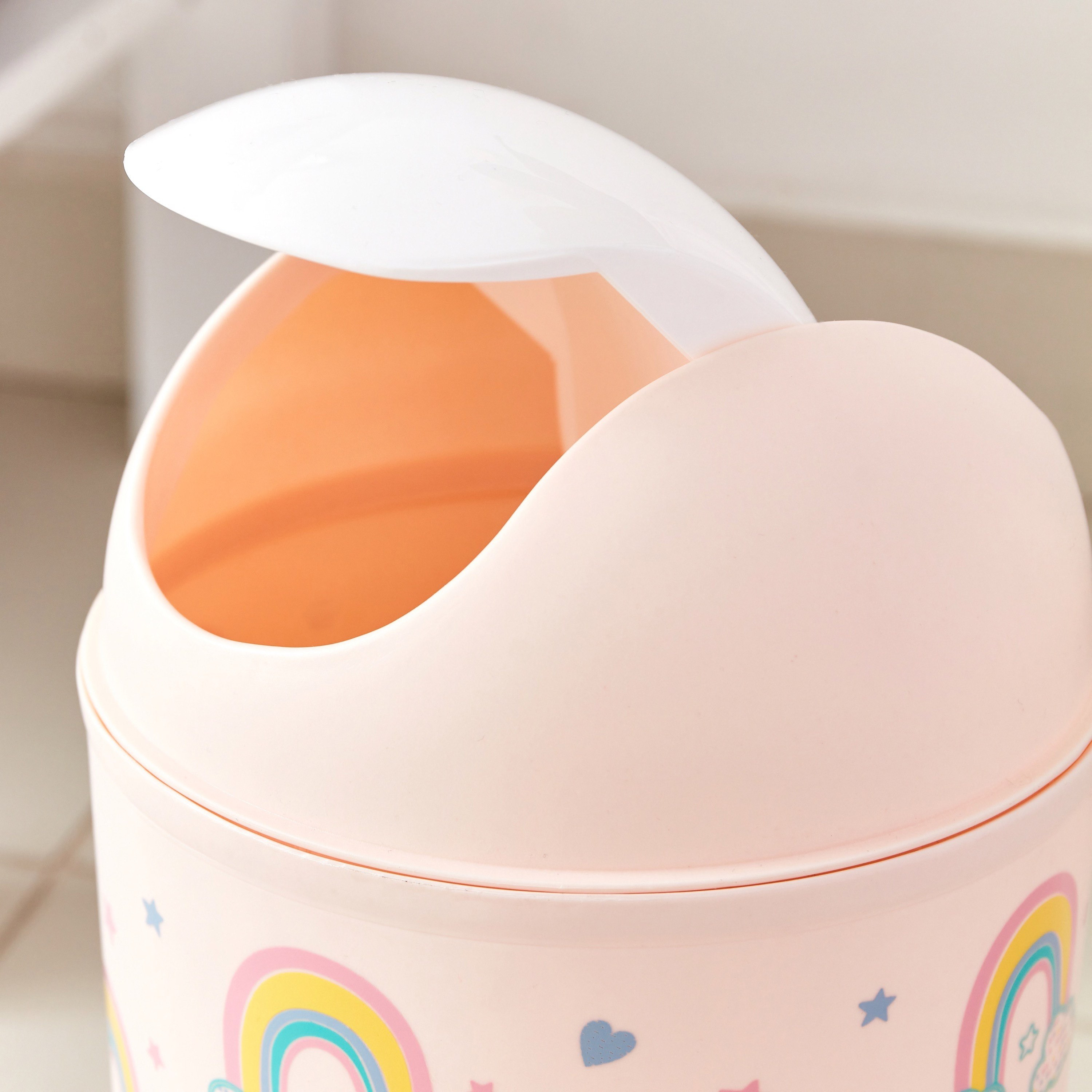 Aries Rainbow Dustbin - 19.5x24 cm-hbxhomeware-hbxkidsandyouth-image-2