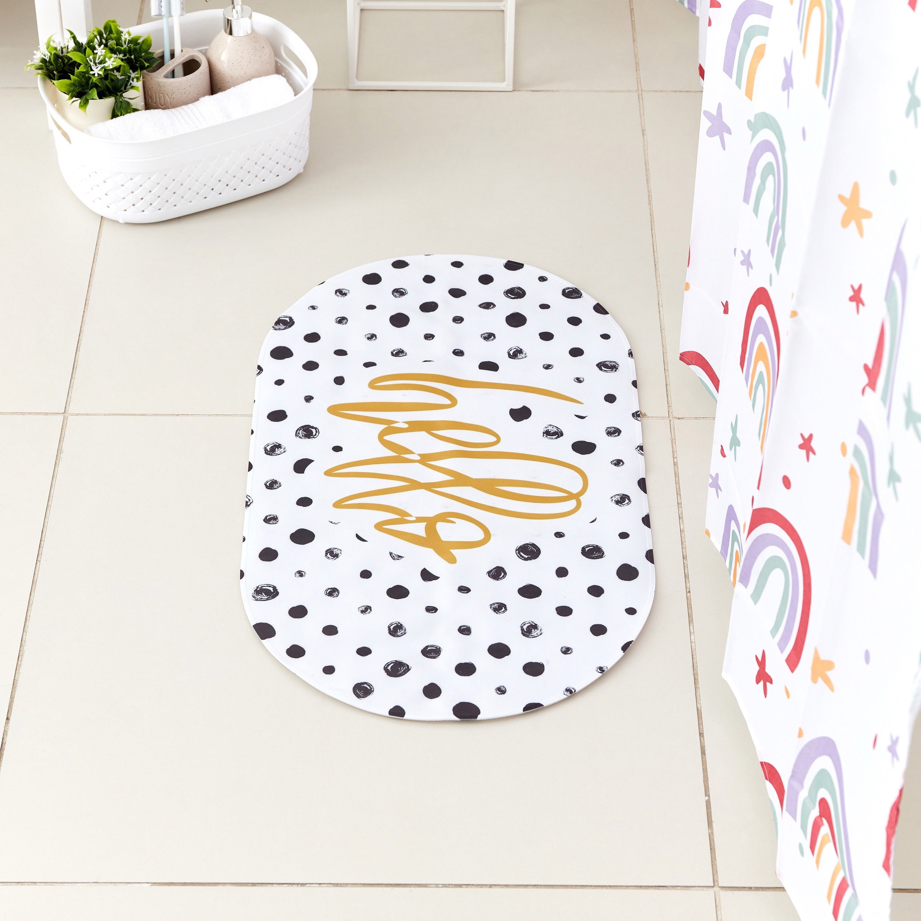 سجادة حمّام بي في سي منقّطة من أريس - 69x40 سم-hbxhomeware-hbxkidsandyouth-image-2