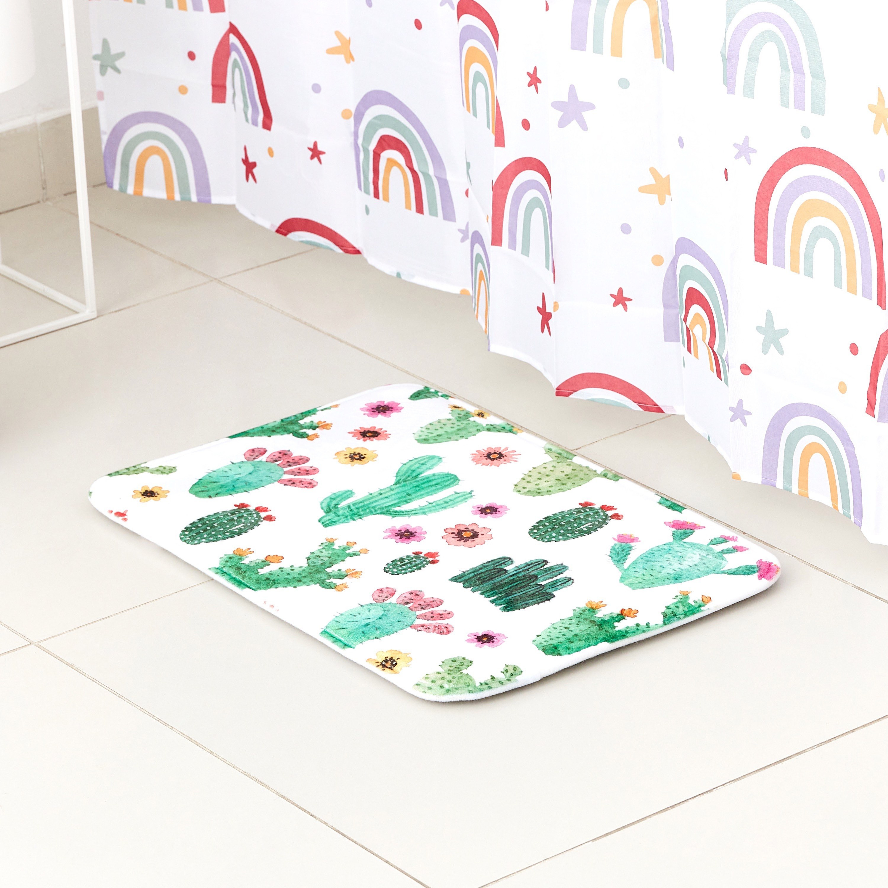 سجادة حمّام فلانيل بطبعات صبّار من أريس - 40x60 سم-hbxhomeware-hbxkidsandyouth-image-1
