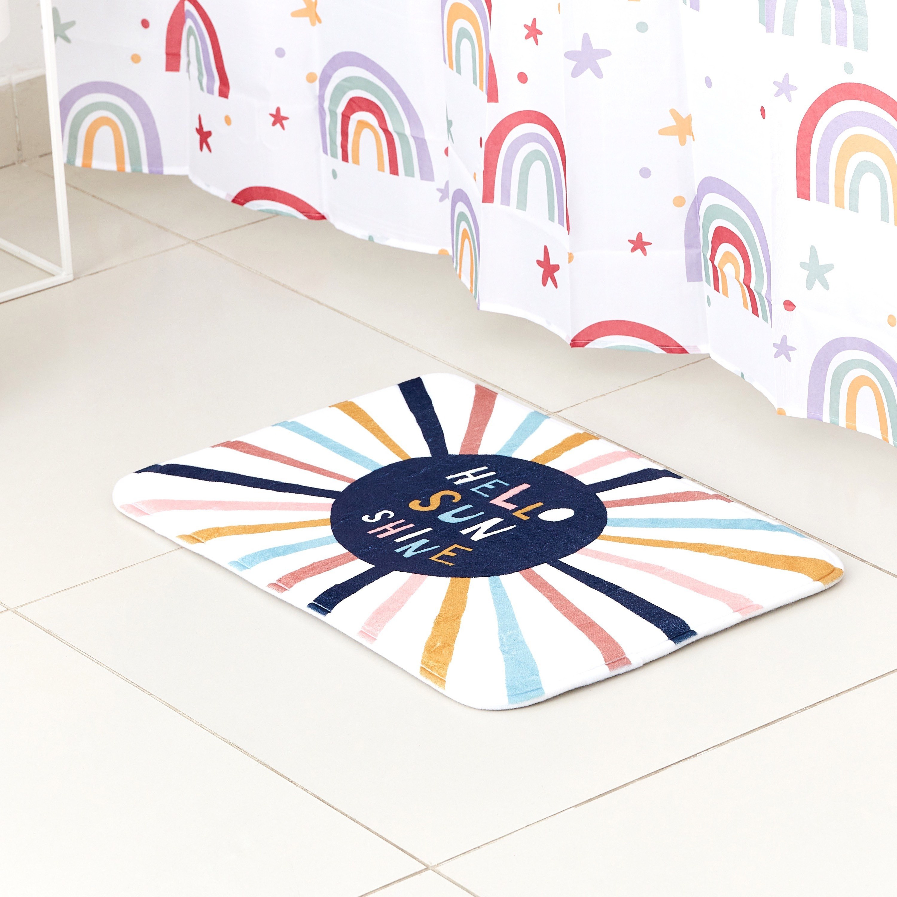 Aries Sunshine Printed Flannel Bath Mat - 40x60 cm-hbxhomeware-hbxkidsandyouth-image-1
