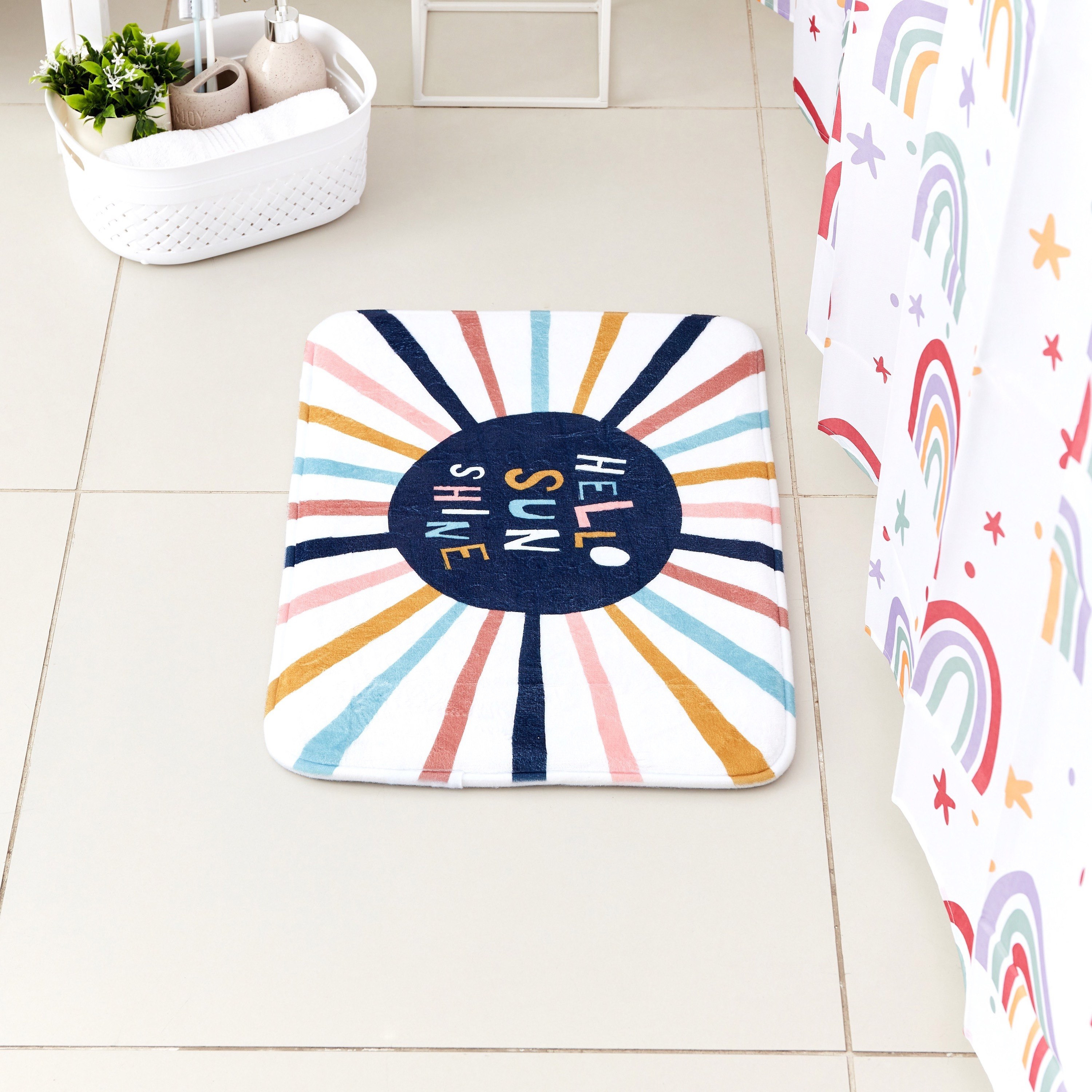 Aries Sunshine Printed Flannel Bath Mat - 40x60 cm-hbxhomeware-hbxkidsandyouth-image-2