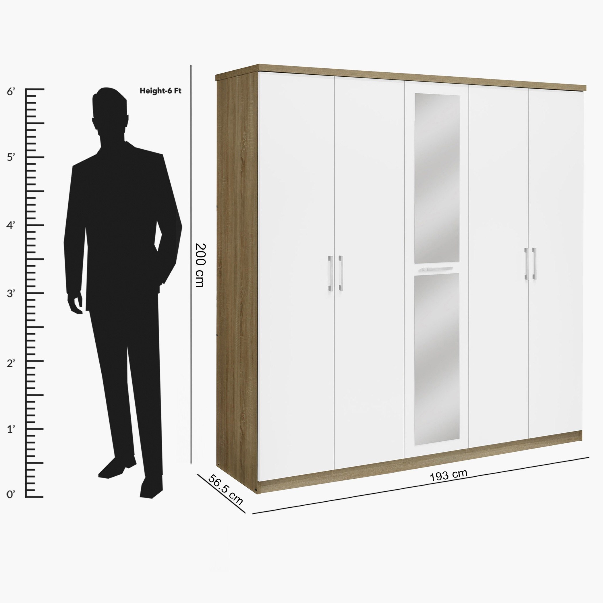 خزانة ملابس بـ5 أبواب ومرآة من هليسنكي-hbxfurniture-wardrobes-image-7