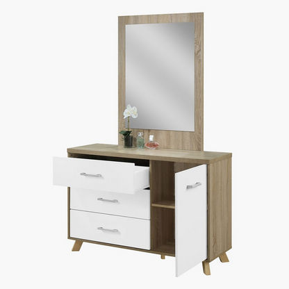 Helsinki 1-Door 3-Drawer Master Dresser without Mirror