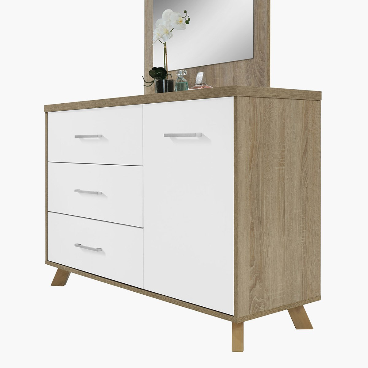 طاولة تزيين كبيرة بباب واحد و3 أدراج دون مرآة من هيلسينكي-hbxfurniture-bedroom-dressersandmirrors-image-5