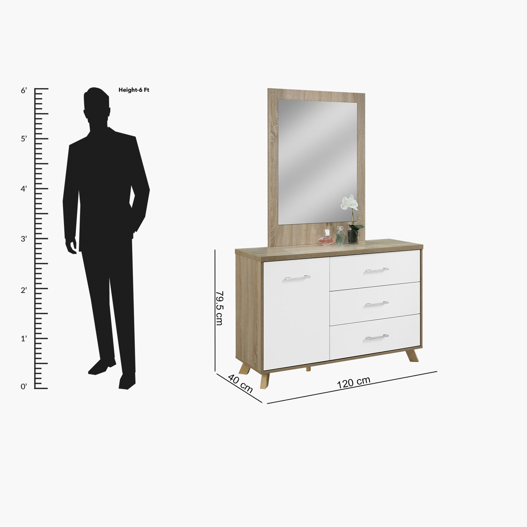 طاولة تزيين كبيرة بباب واحد و3 أدراج دون مرآة من هيلسينكي-hbxfurniture-bedroom-dressersandmirrors-image-7