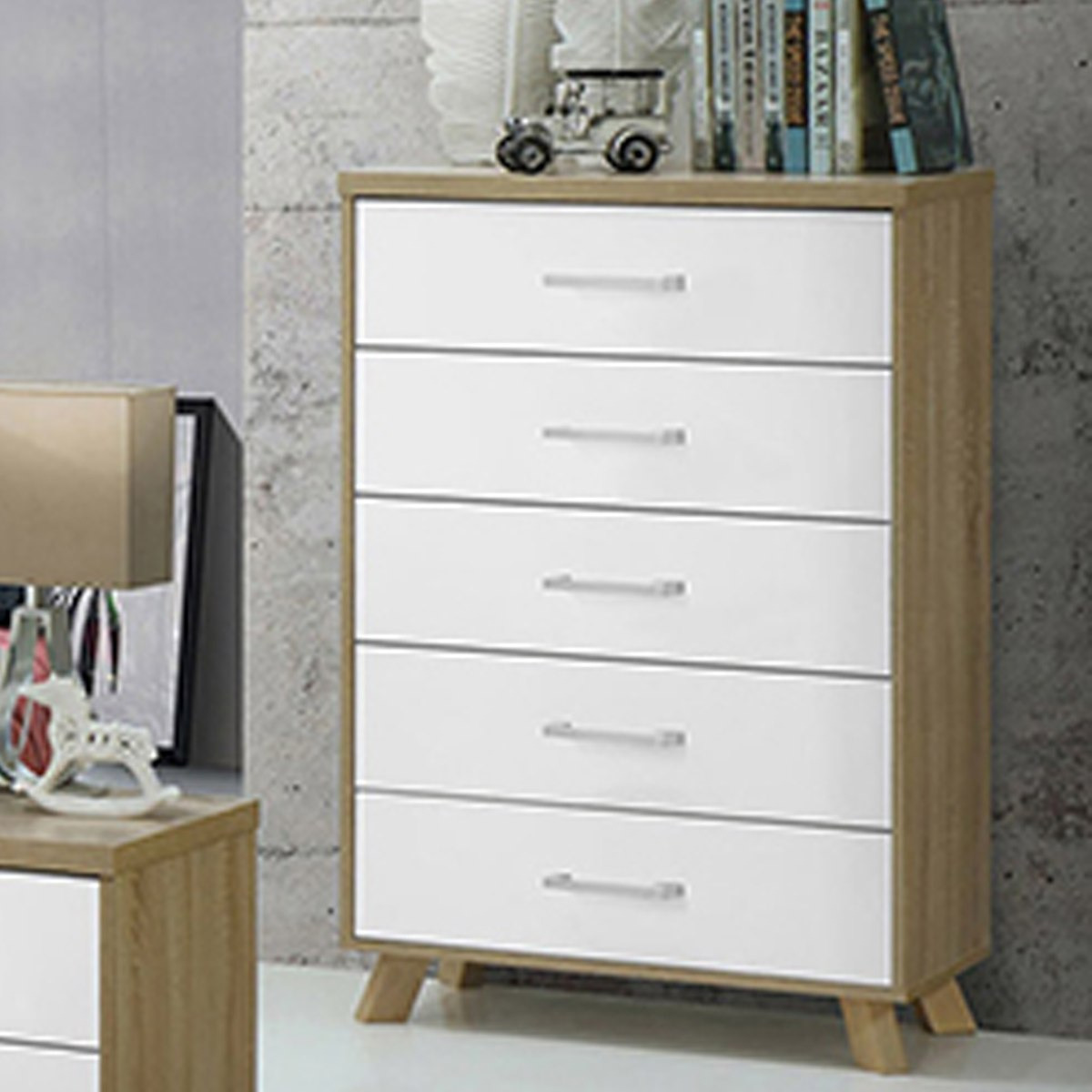 وحدة تخزين بـ5 أدراج من هلسنكي-hbxfurniture-dressersandchests-chestofdrawers-image-1