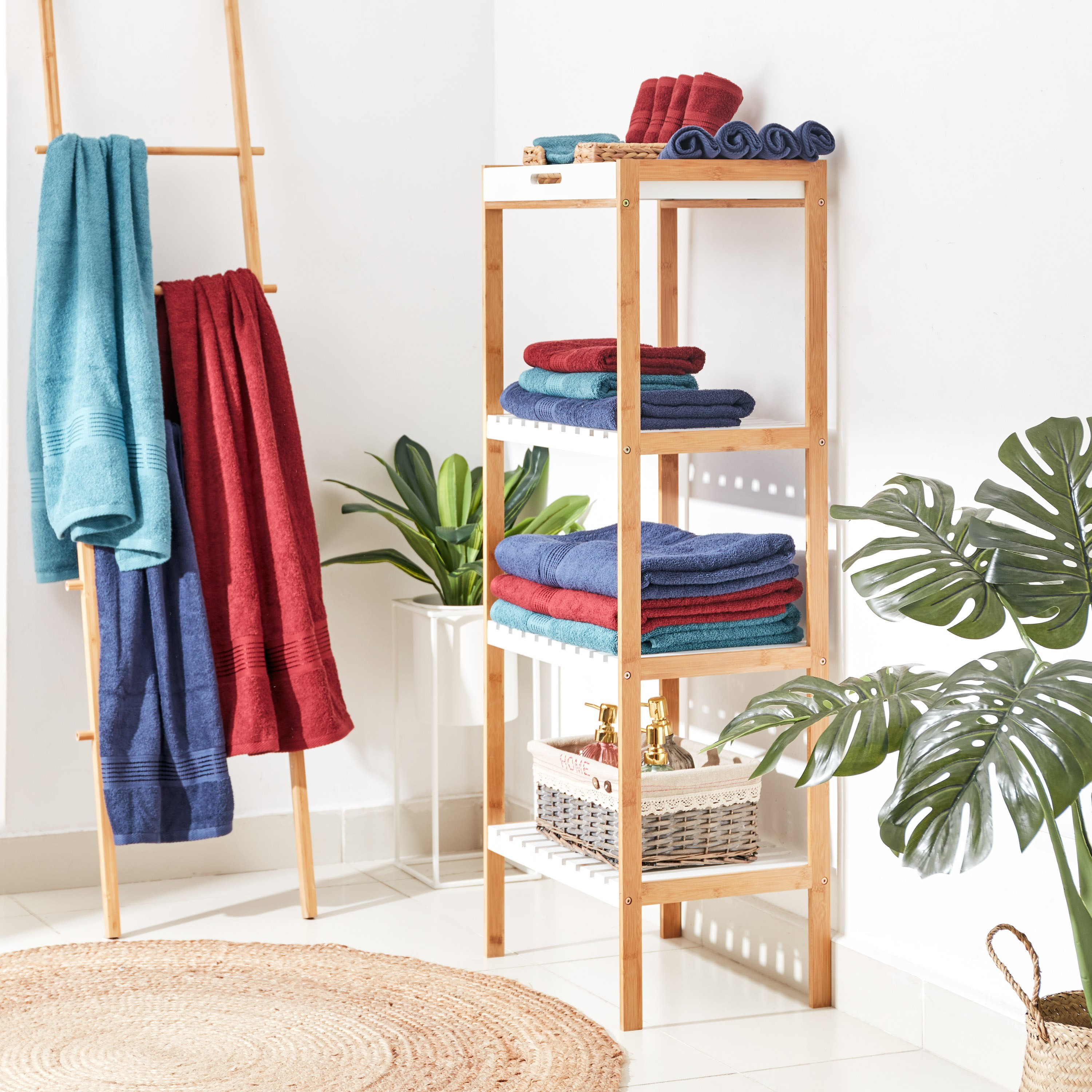 طقم مناشف وجه ممشطة 4 قطع من إسينشيال- 30x30 سم-hbxbathroom-bathroomtextiles-image-5