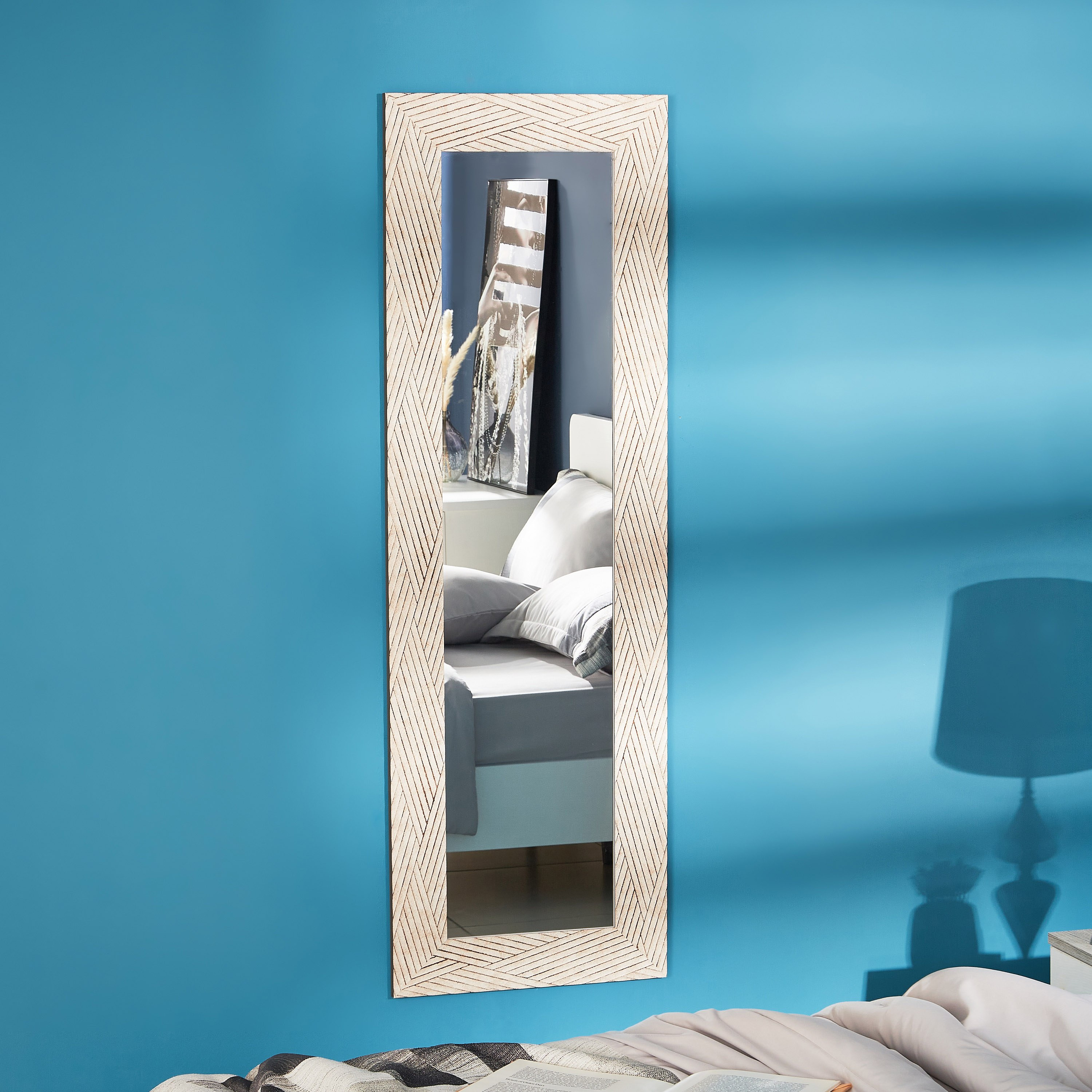 مرآة حائط مستطيلة بتقليمات مائلة من آيما - 52x1x160 سم-PROMO_HB_AE_B1G1_250925-image-2