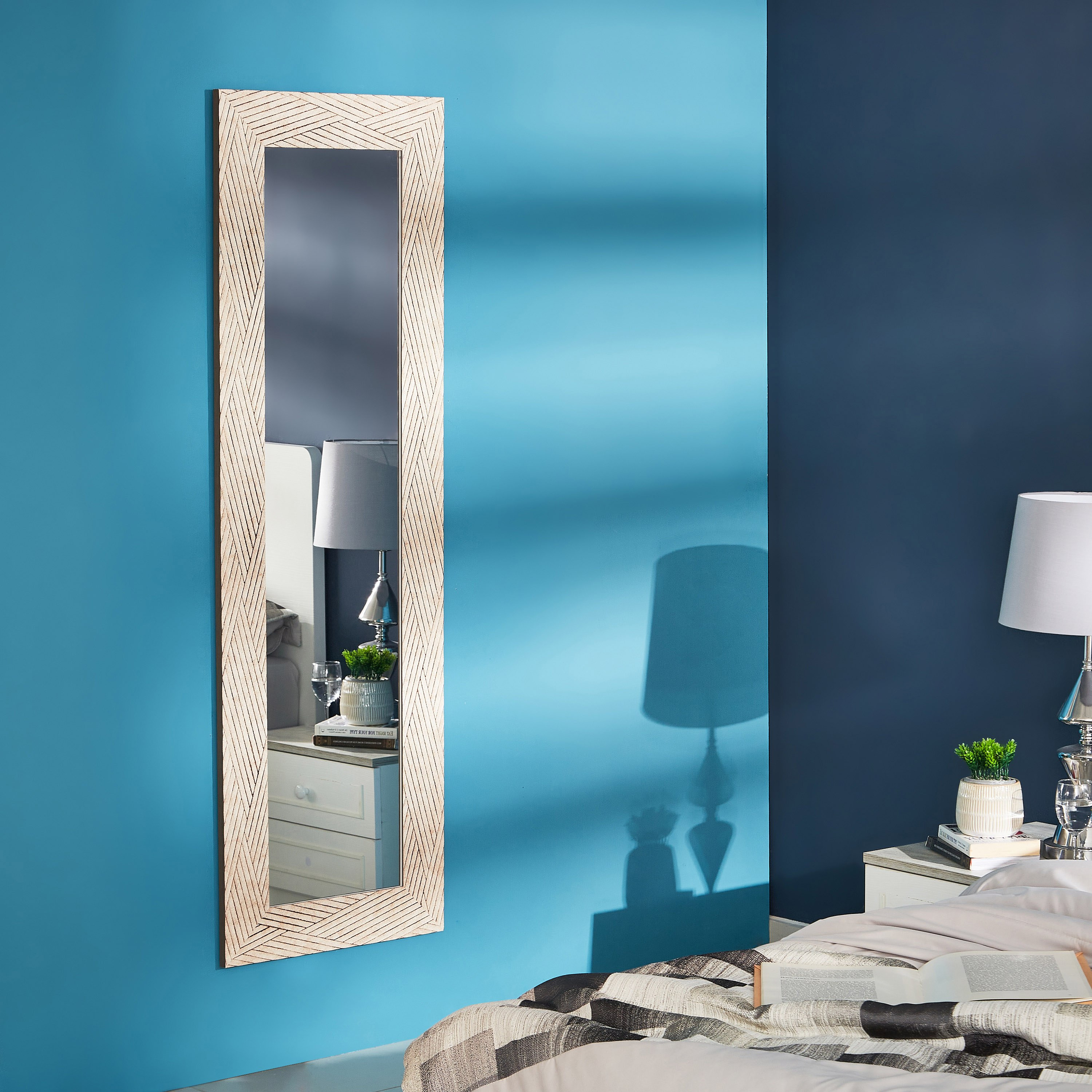 مرآة حائط مستطيلة بتقليمات مائلة من آيما - 52x1x160 سم-PROMO_HB_AE_B1G1_250925-image-4