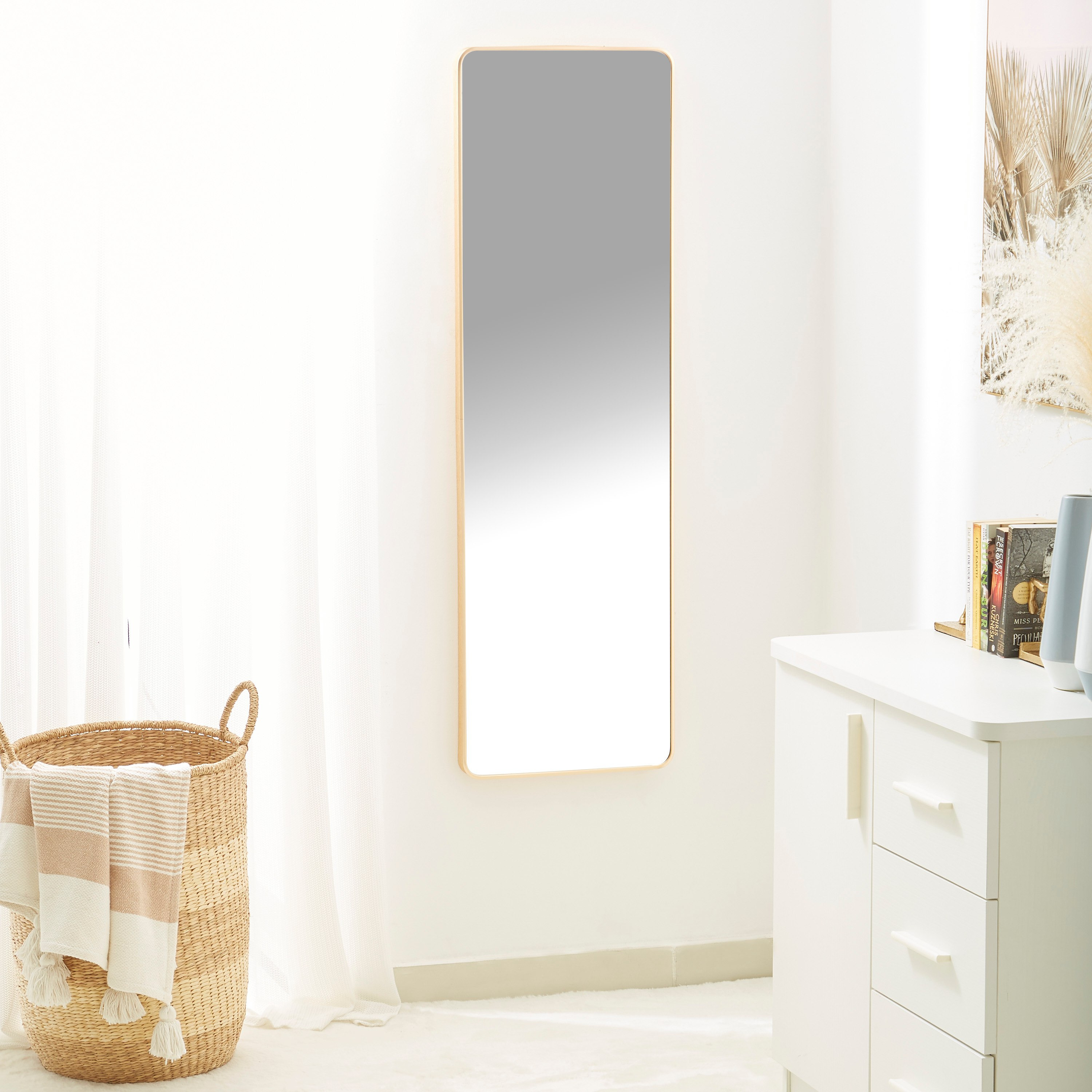 Aima Aluminium Framed Rectangular Wall Mirror - 40x1x130 cm-PROMO_HB_AE_B1G1_250925-image-5