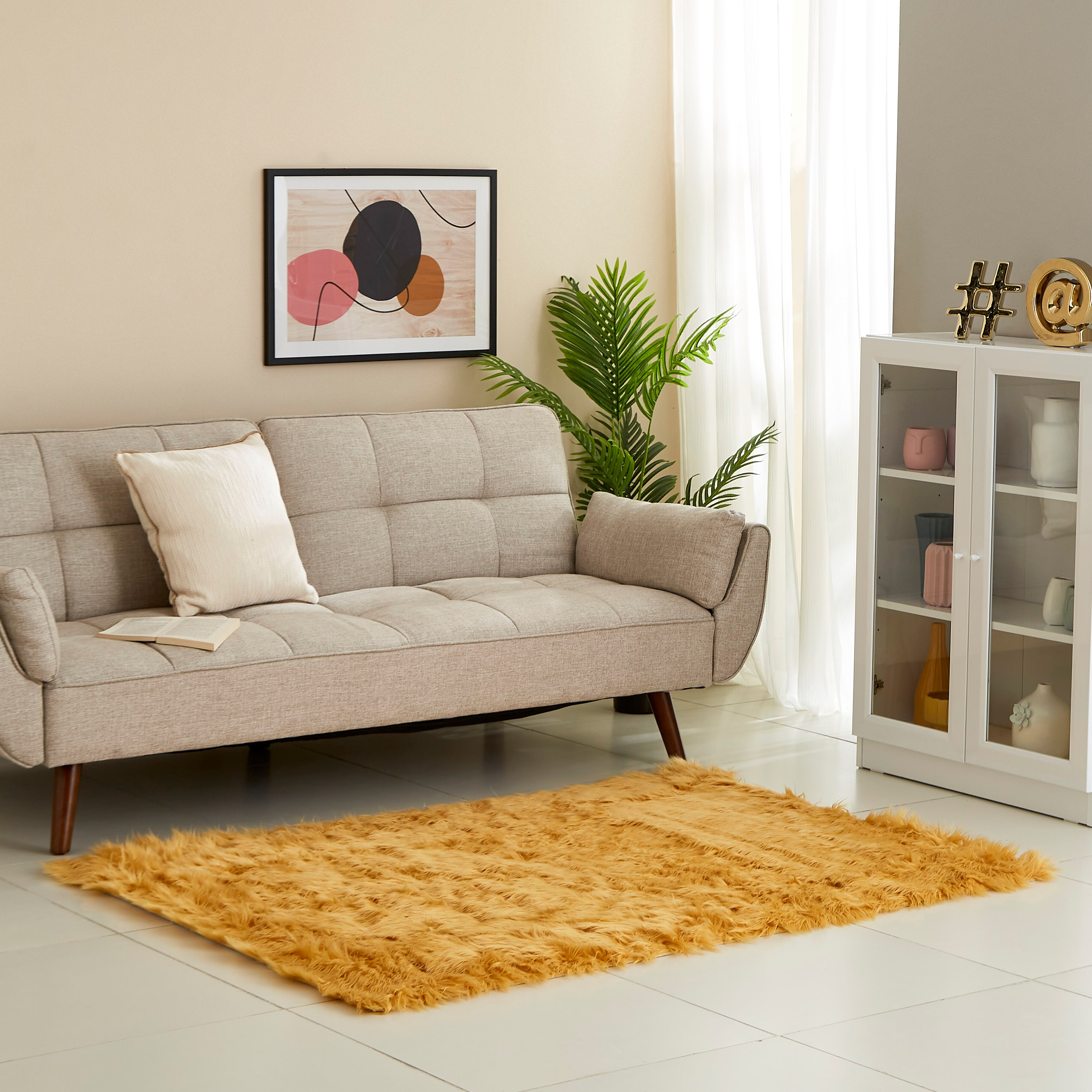 سجادة من جلد الأغنام الصناعي - 120x170 سم-hbxdecorandfurnishings-floorcoverings-rugs-image-4