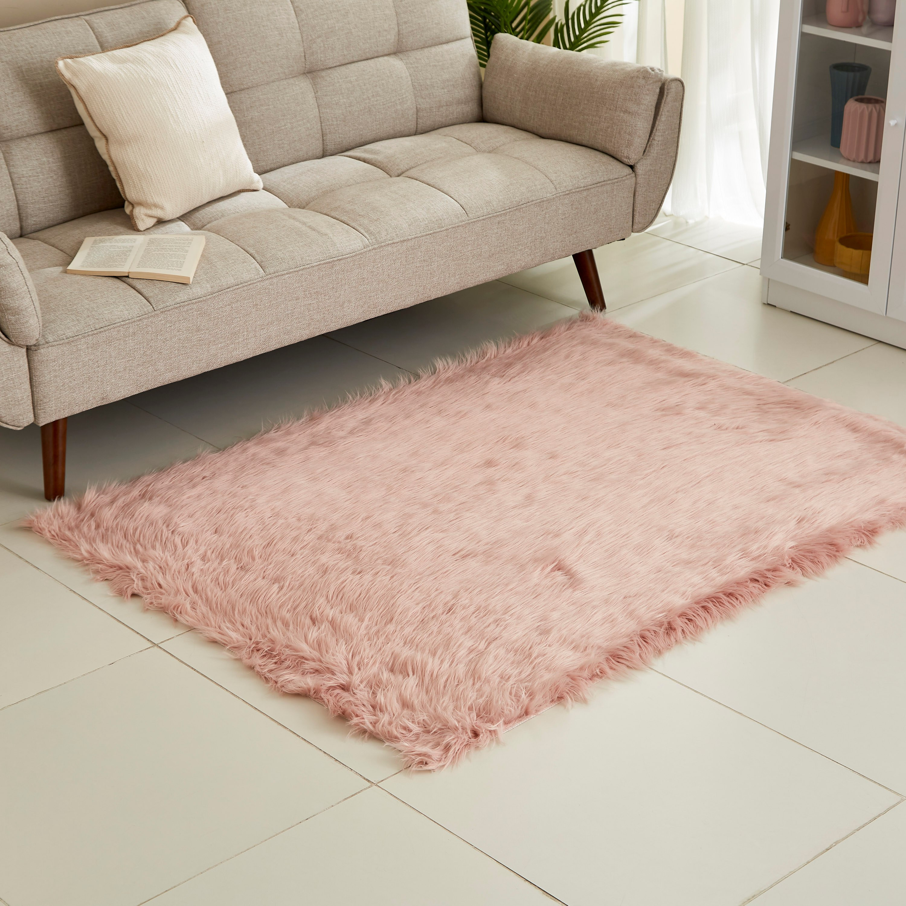 سجادة من جلد الأغنام الصناعي - 120x170 سم-hbxdecorandfurnishings-floorcoverings-rugs-image-1