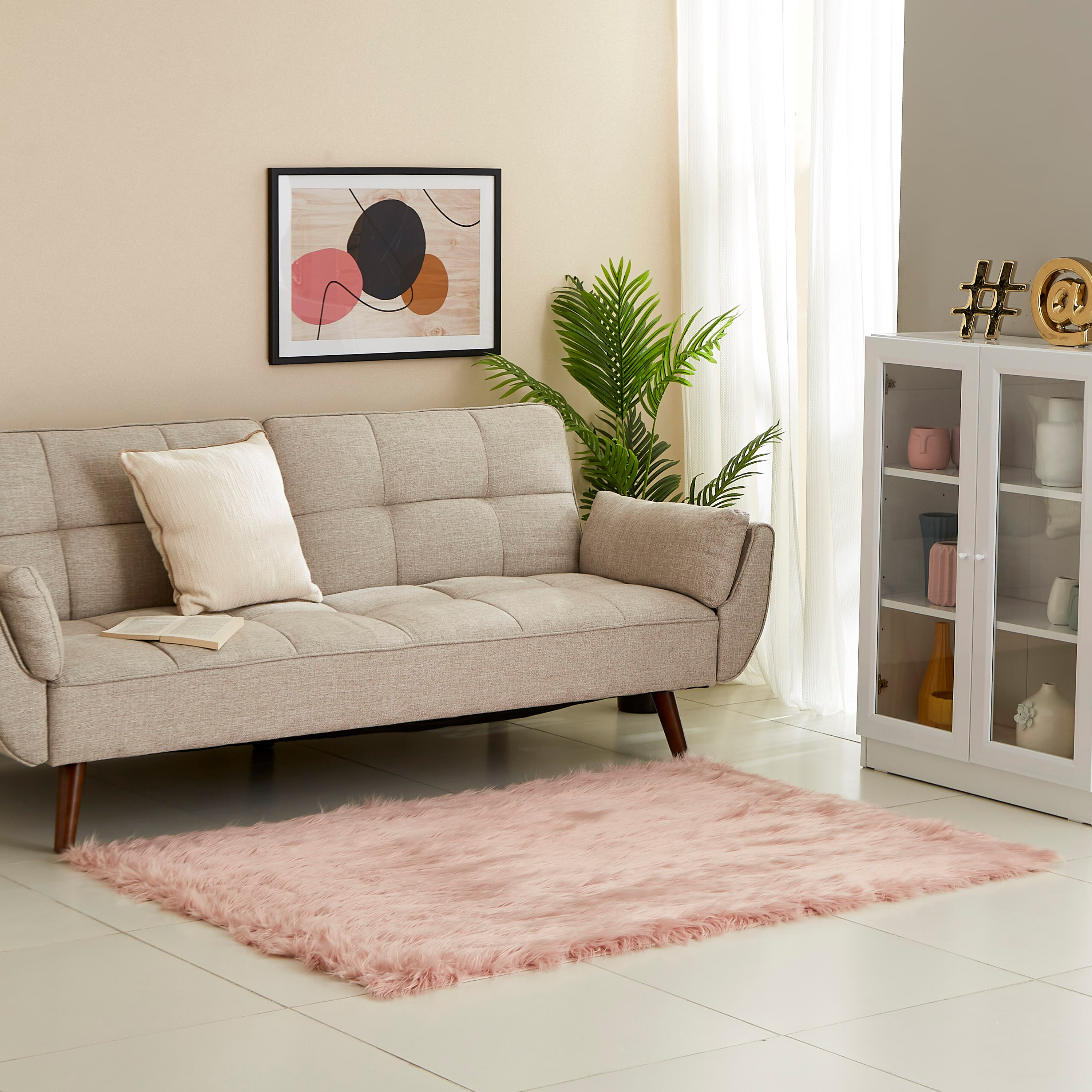 سجادة من جلد الأغنام الصناعي - 120x170 سم-hbxdecorandfurnishings-floorcoverings-rugs-image-4