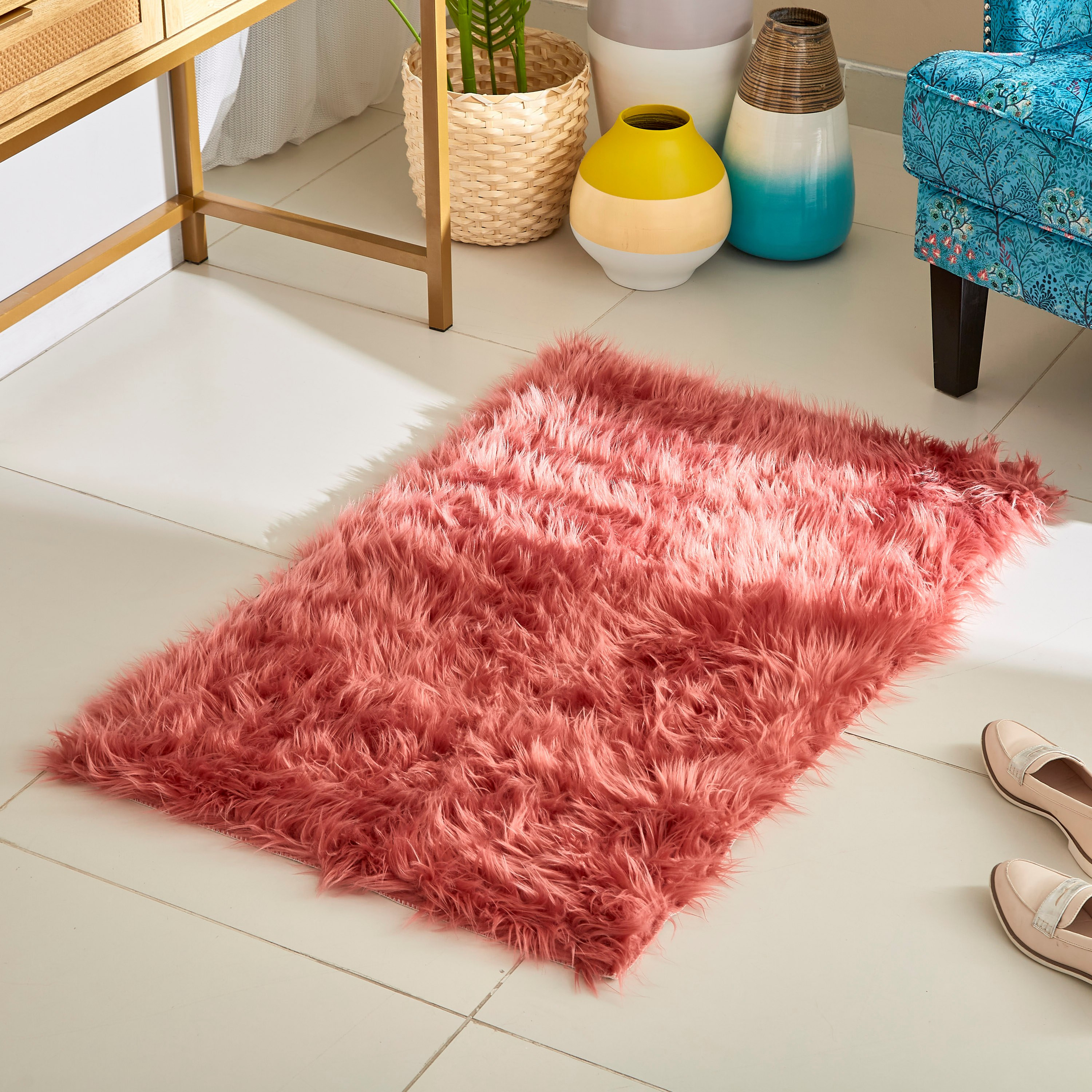 سجادة من جلد الأغنام الصناعي - 70x110 سم-hbxdecorandfurnishings-floorcoverings-rugs-image-1