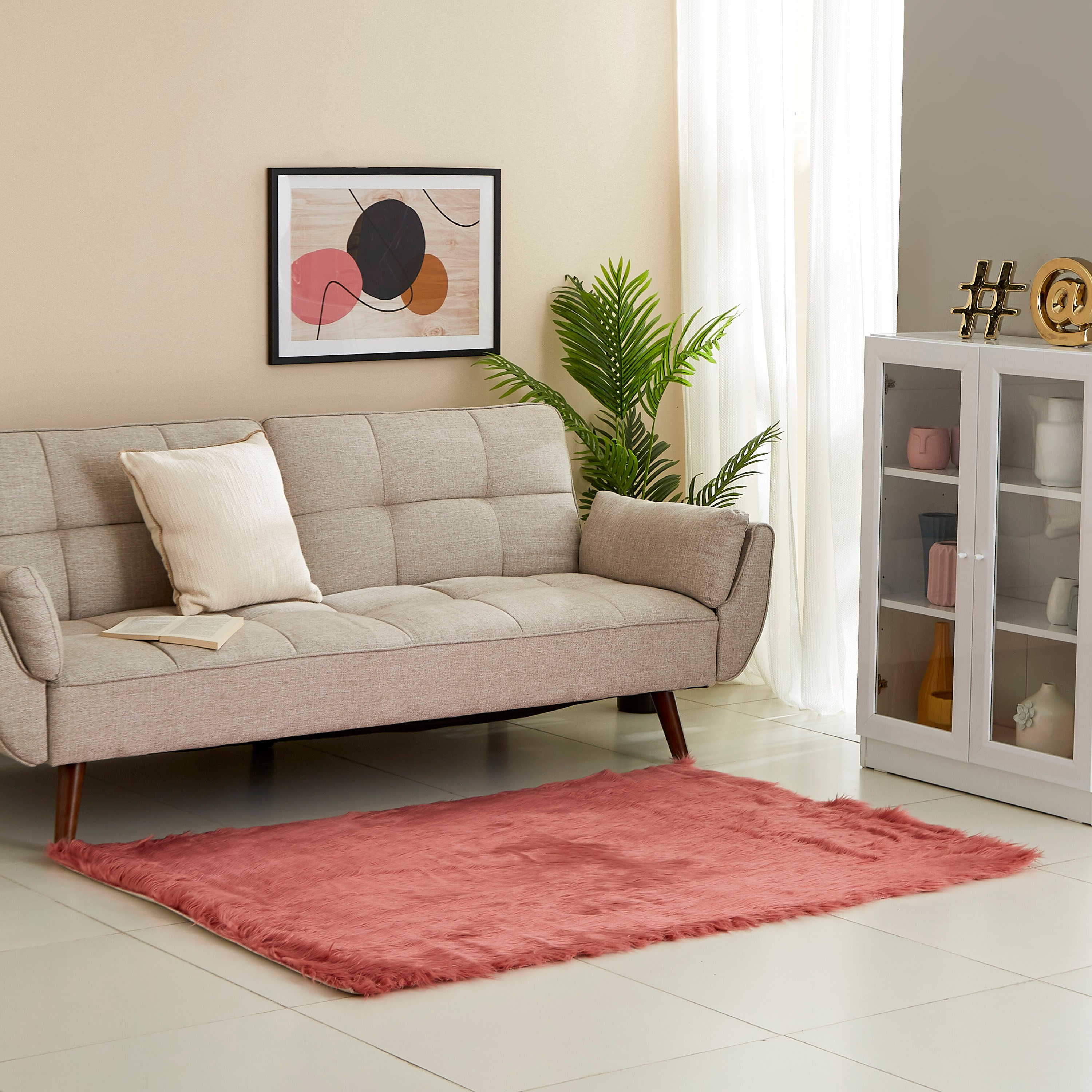 سجادة من جلد الأغنام الصناعي - 120x170 سم-hbxdecorandfurnishings-floorcoverings-rugs-image-4