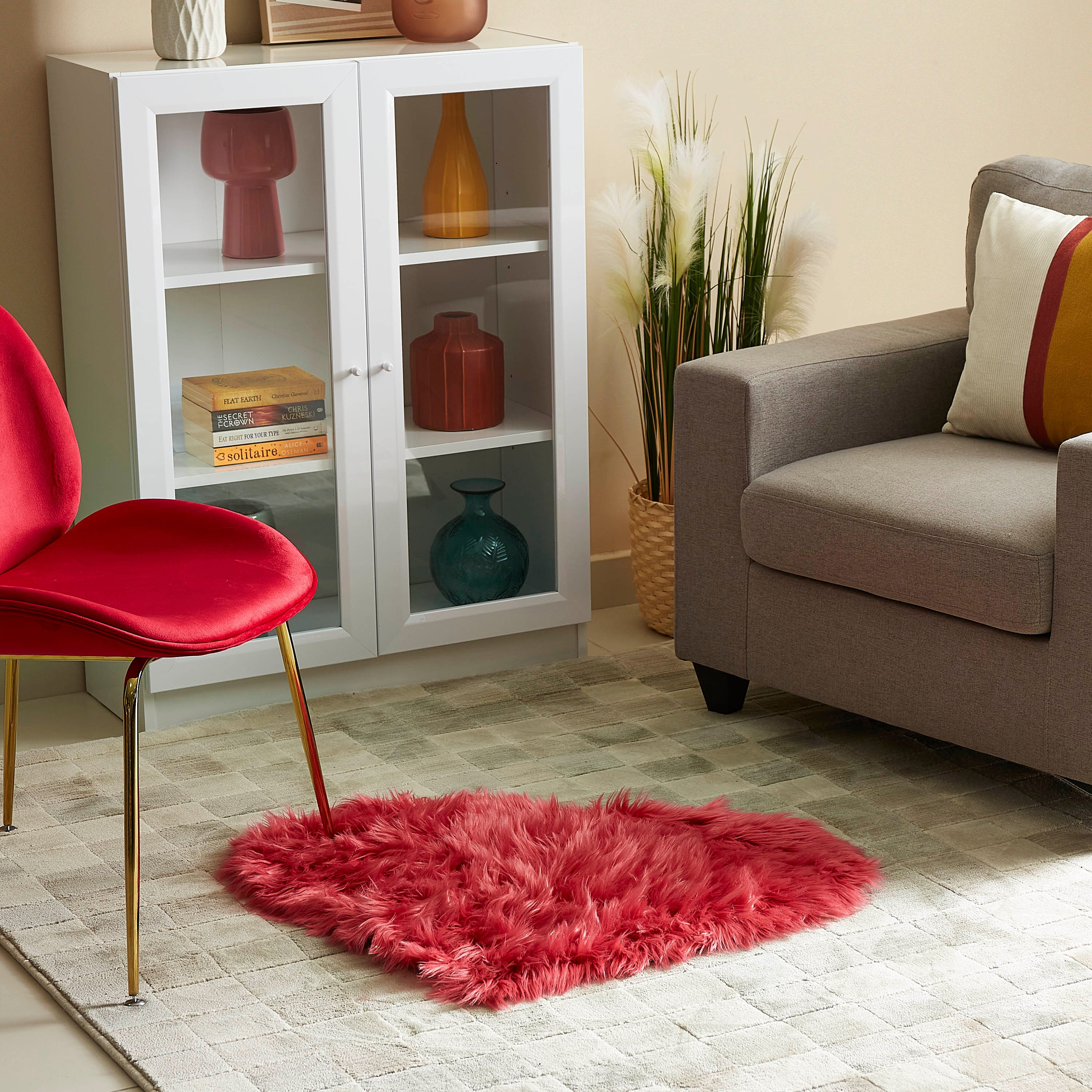 سجادة فرو صناعي بتصميم قلب من فلافي - 70x90 سم-hbxhomeware-hbxkidsandyouth-image-4