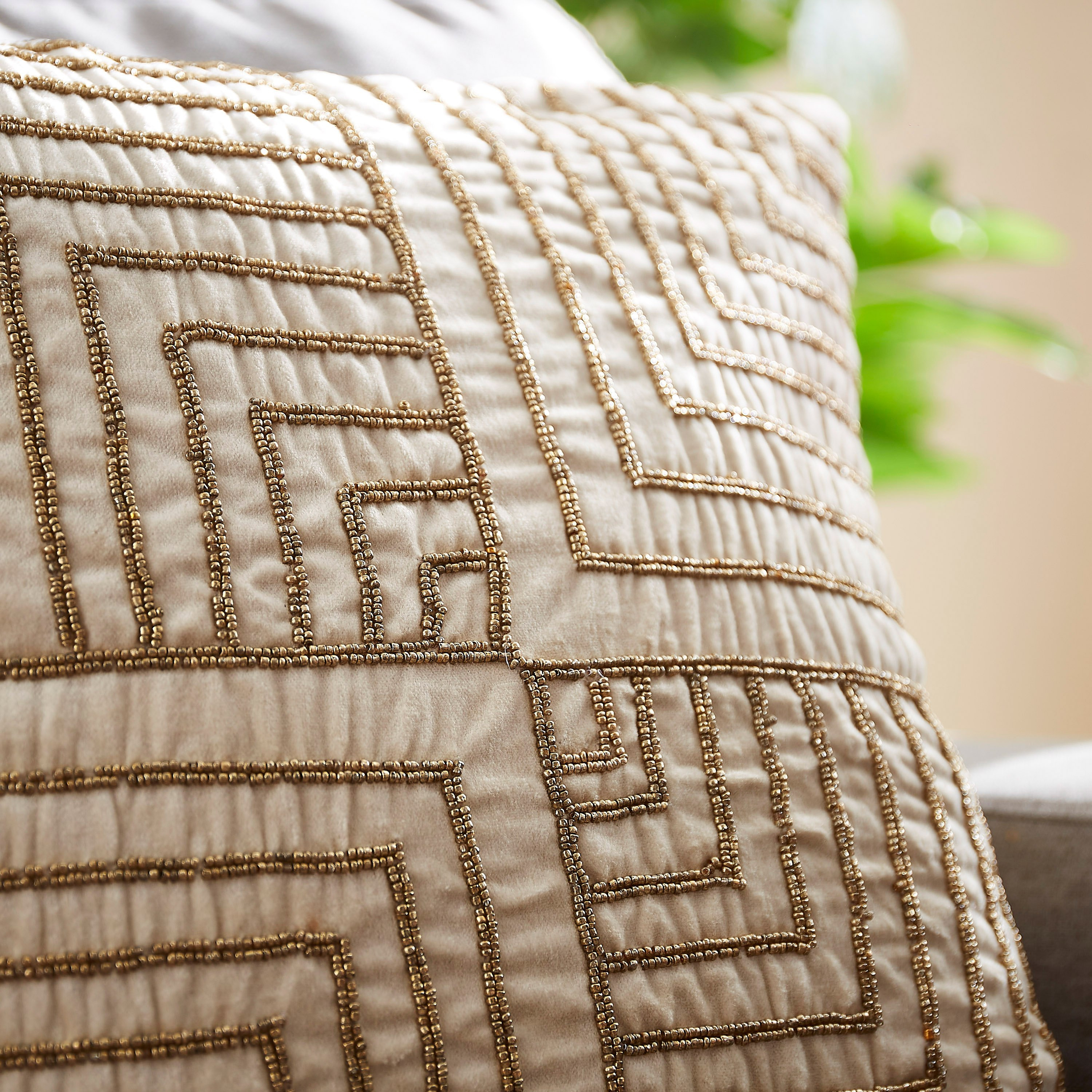Allure Nylah Beaded Cushion Cover - 45x45 cm-hbxhomeware-cushionsandcovers-cushioncovers-image-2