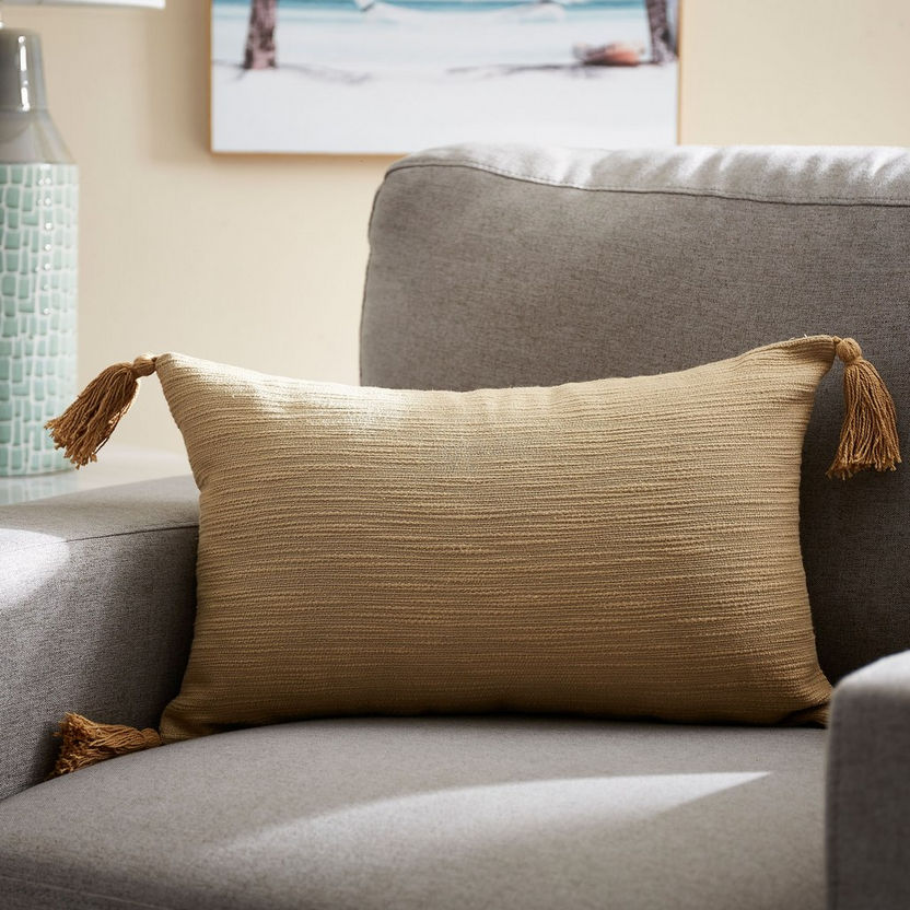 Clayton Crewel Solid Filled Cushion - 30x50 cm-Filled Cushions-image-0