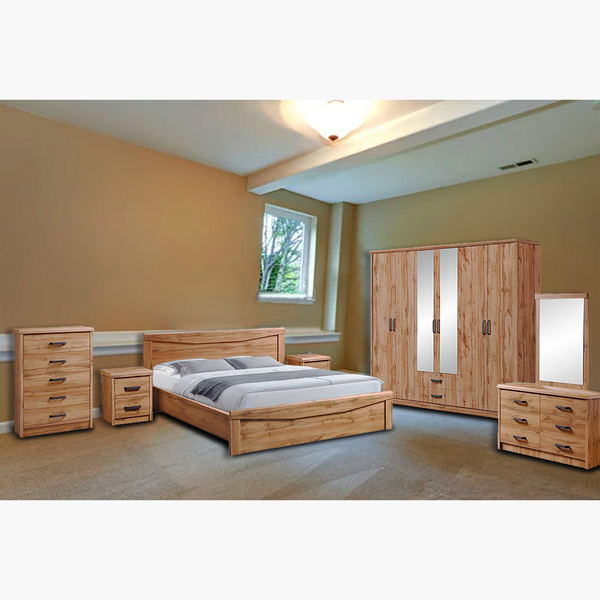 وحدة تخزين بـ 5 أدراج من بريستون-hbxfurniture-dressersandchests-chestofdrawers-image-4
