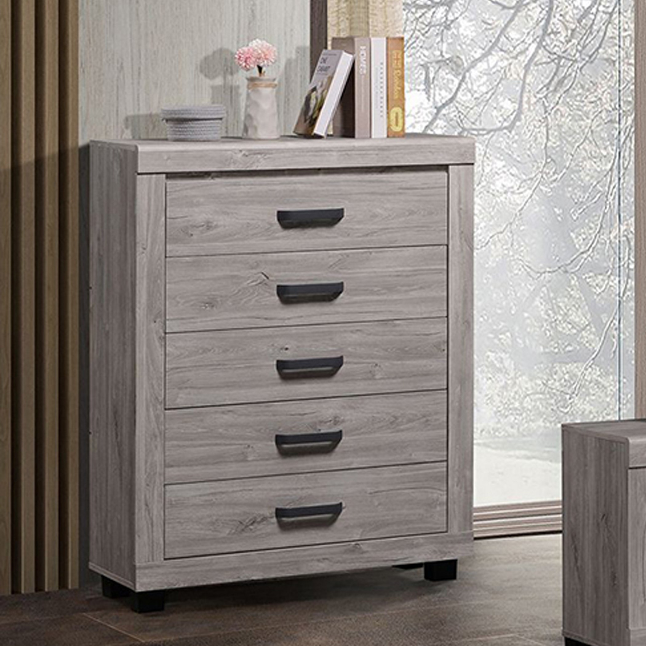 وحدة تخزين بـ5 أدراج من دايتونا-hbxfurniture-dressersandchests-chestofdrawers-image-1