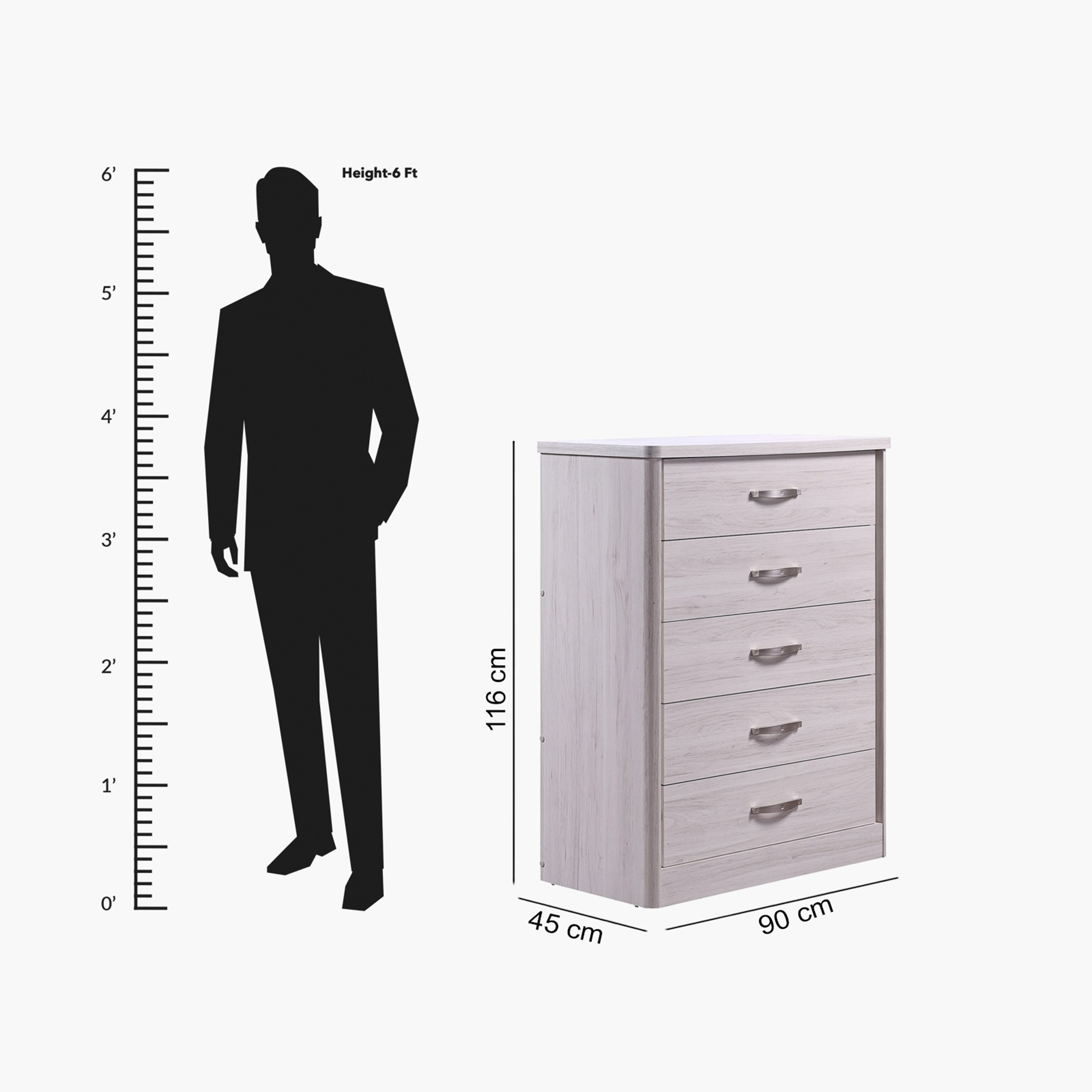 وحدة تخزين بـ5 أدراج من موندو-hbxfurniture-dressersandchests-chestofdrawers-image-6