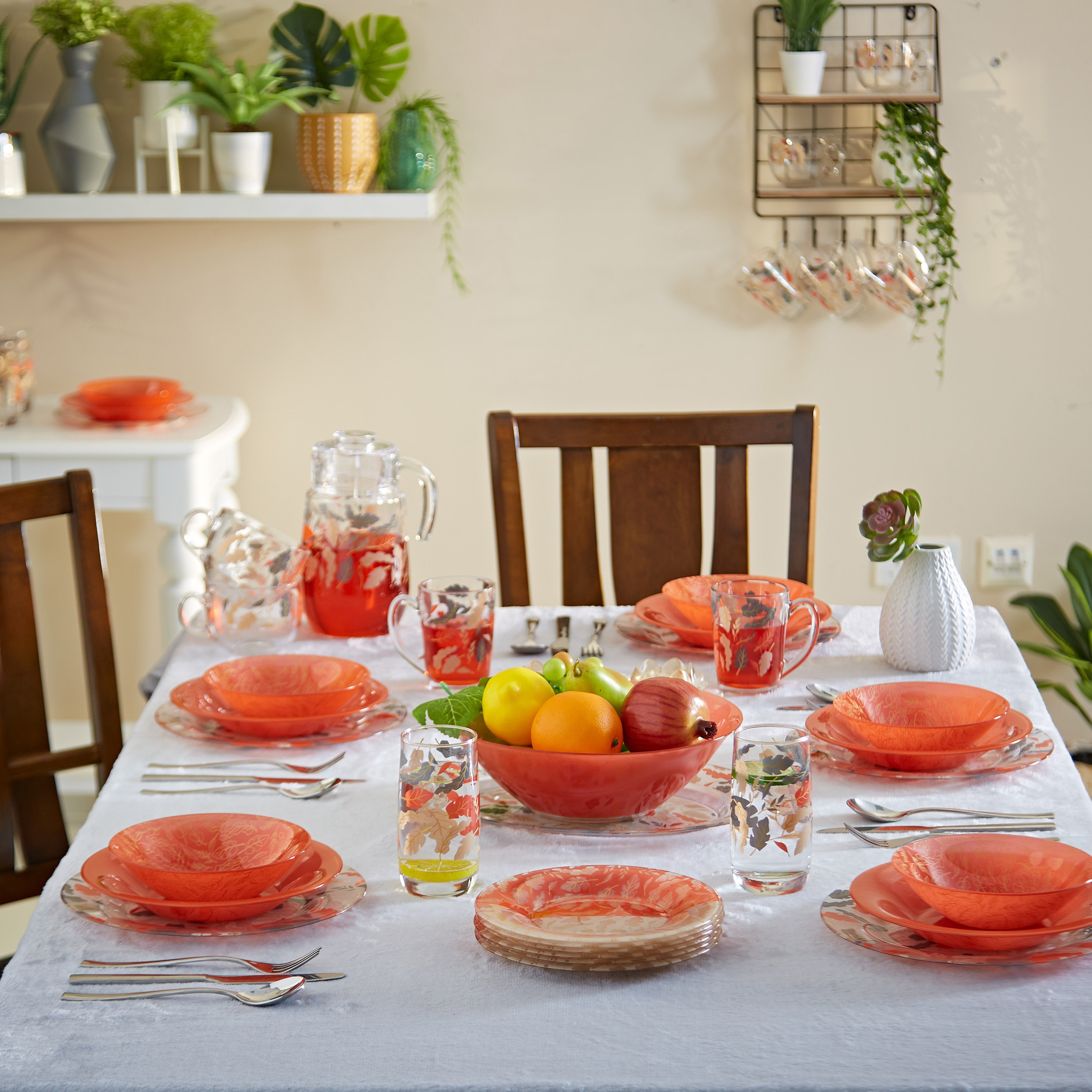 Luminarc Autumn Leaves 46-Piece Dinner Set-hbxhomeware-hbxkitchen-image-1