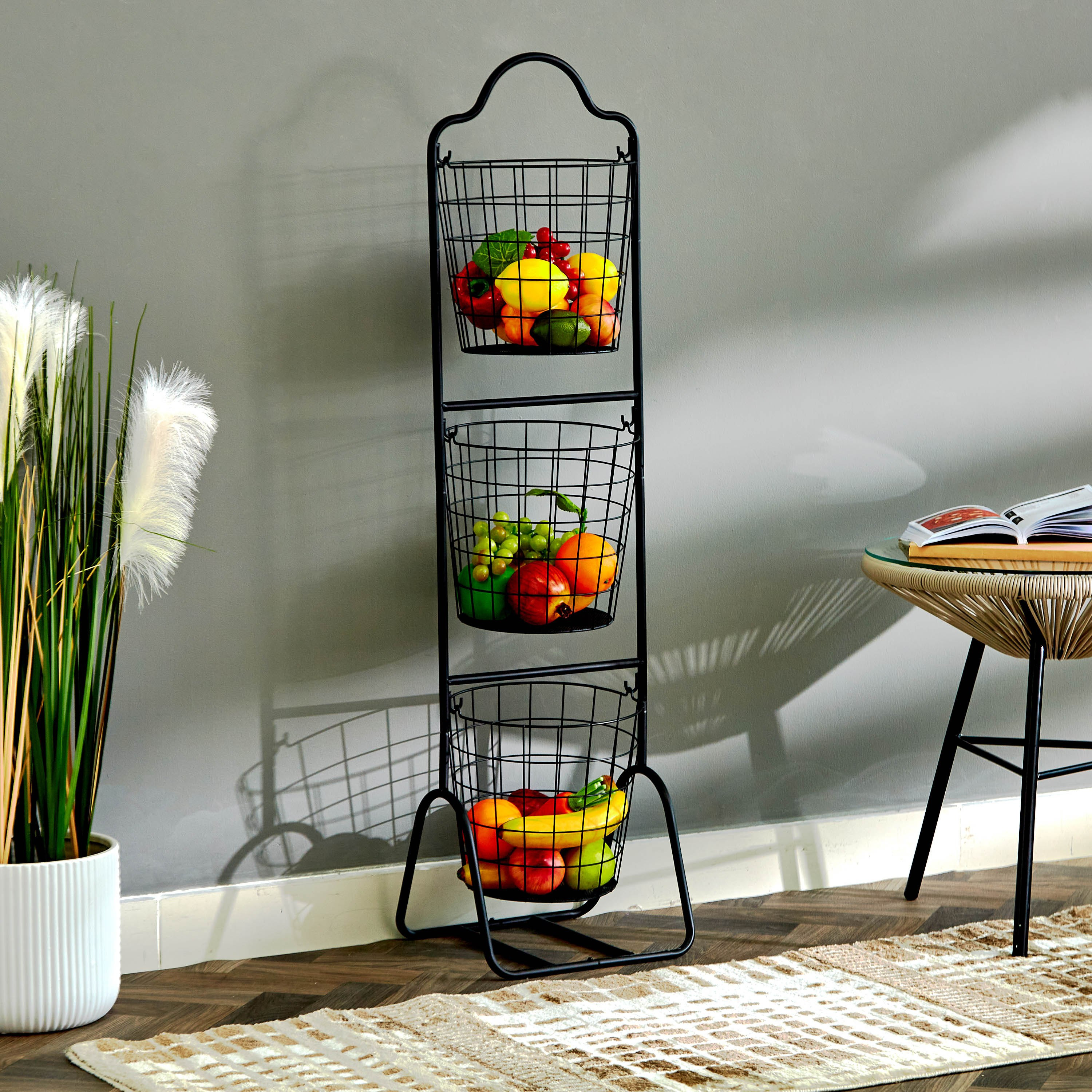 سلة تخزين قابلة للفصل متعددة الأستخدامات بـ3 طوابق من ميسان - 30x27.5x115 سم-hbxhomeware-hbxkitchen-image-7