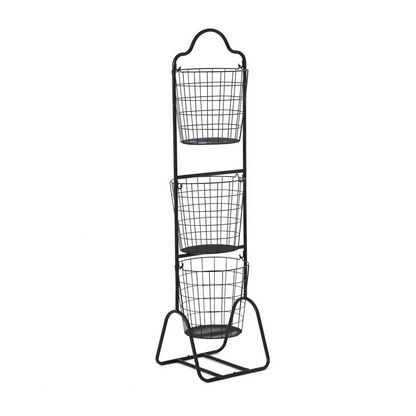 Maisan 3-Tier Multipurpose Detachable Storage Basket - 30x27.5x115 cms