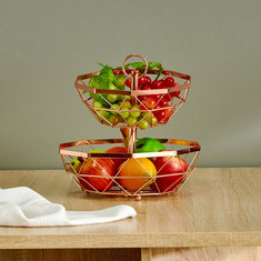 Maisan 2-Tier Fruit Basket - 30x30x29 cms