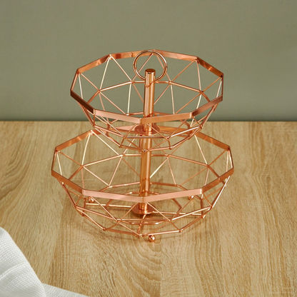 Maisan 2-Tier Fruit Basket - 30x30x29 cms