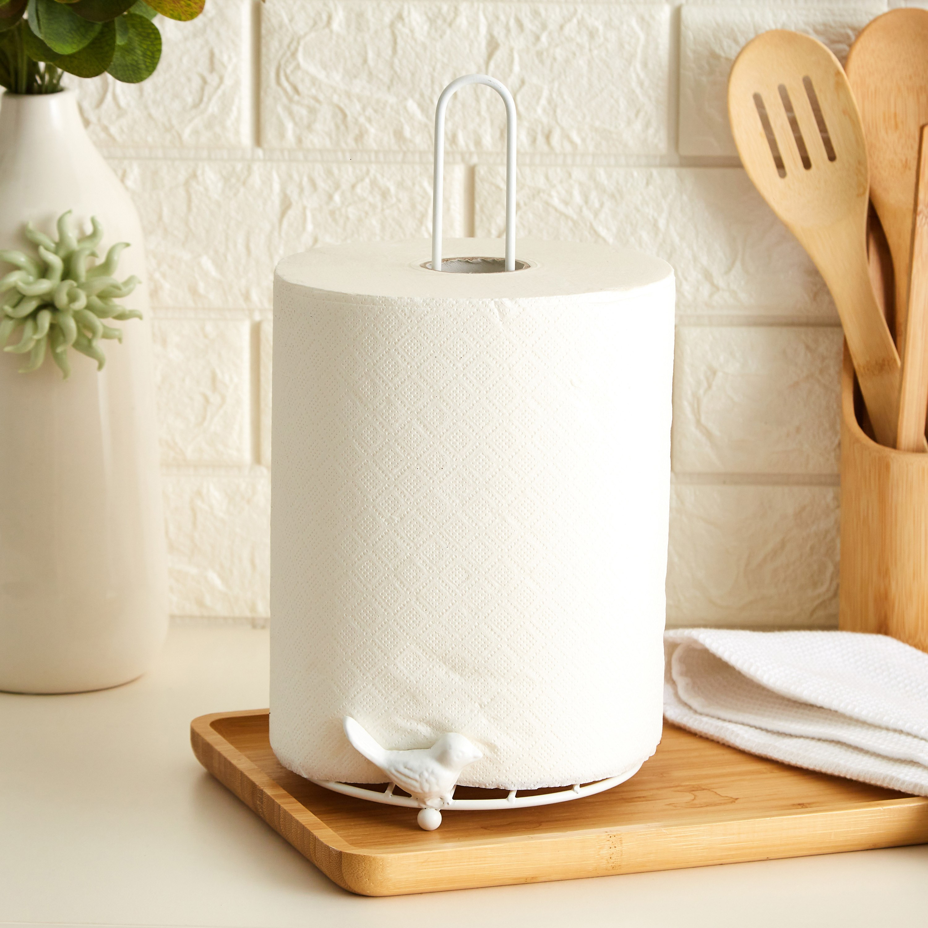 حامل لفافات ورق المطبخ من ميزان - 16.5x15x30 سم-hbxkitchen-kitchenware-kitchenaccessories-image-2