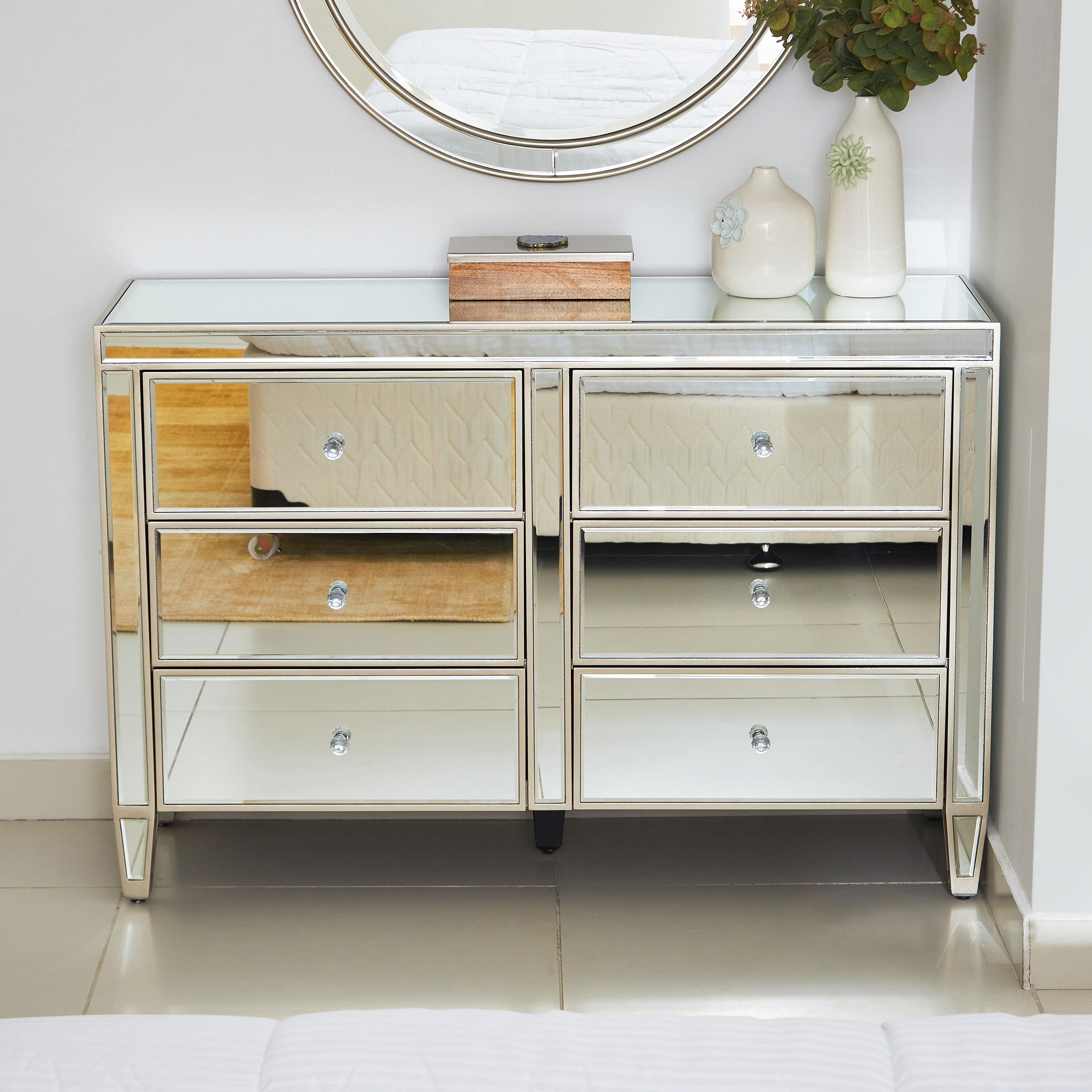 طاولة تزيين دون مرآة بـ 6 أدراج من ميراج-hbxfurniture-bedroom-dressersandmirrors-image-2