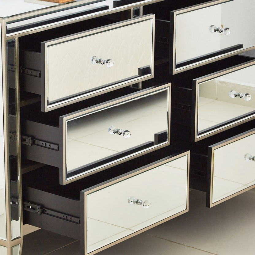 Mirage 6-Drawer Master Dresser without Mirror-Dressers and Mirrors-image-2