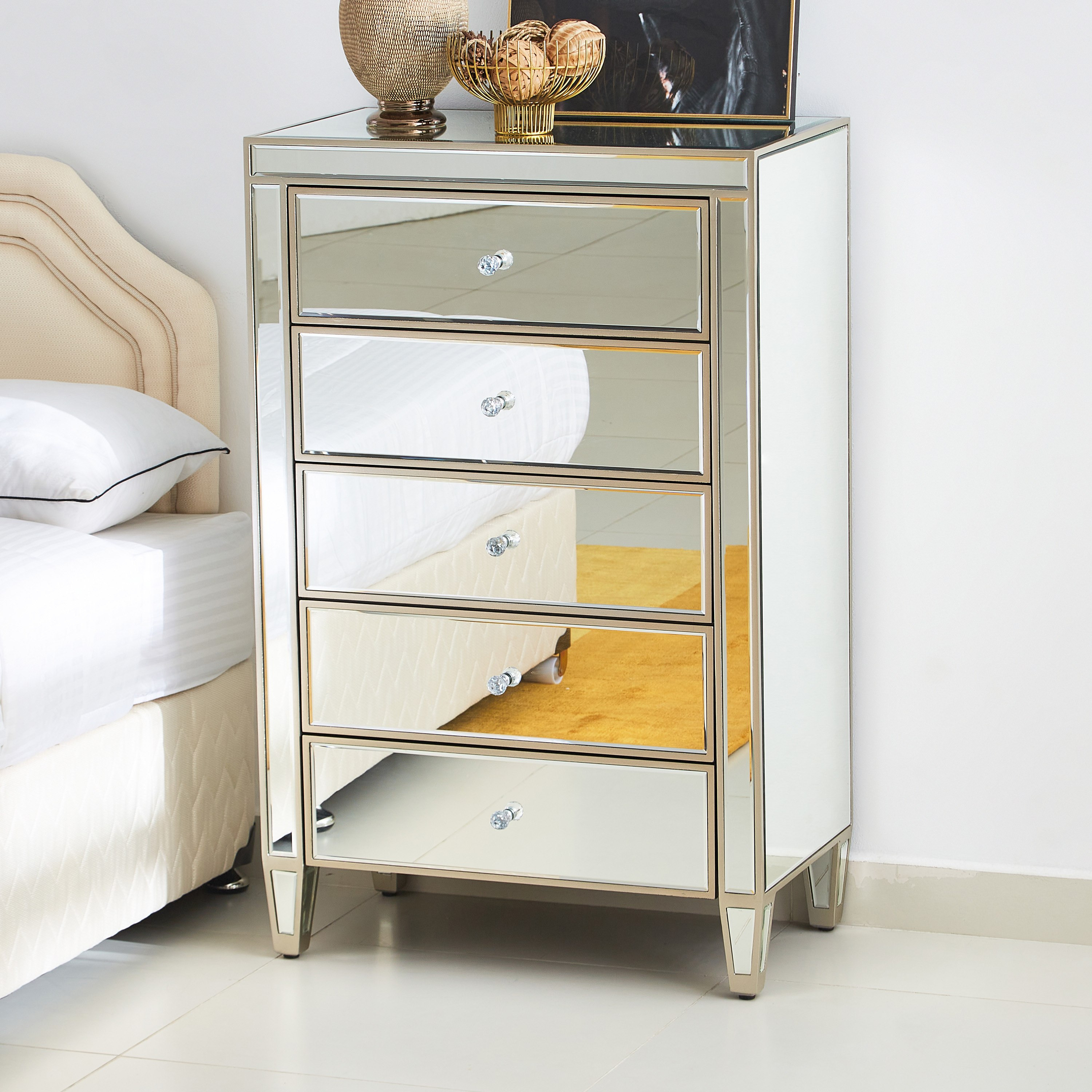وحدة تخزين بـ5 أدراج من ميراج-hbxfurniture-dressersandchests-chestofdrawers-image-1