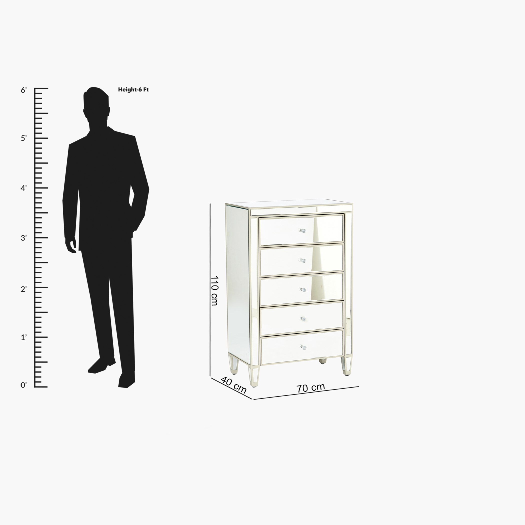 وحدة تخزين بـ5 أدراج من ميراج-hbxfurniture-dressersandchests-chestofdrawers-image-8