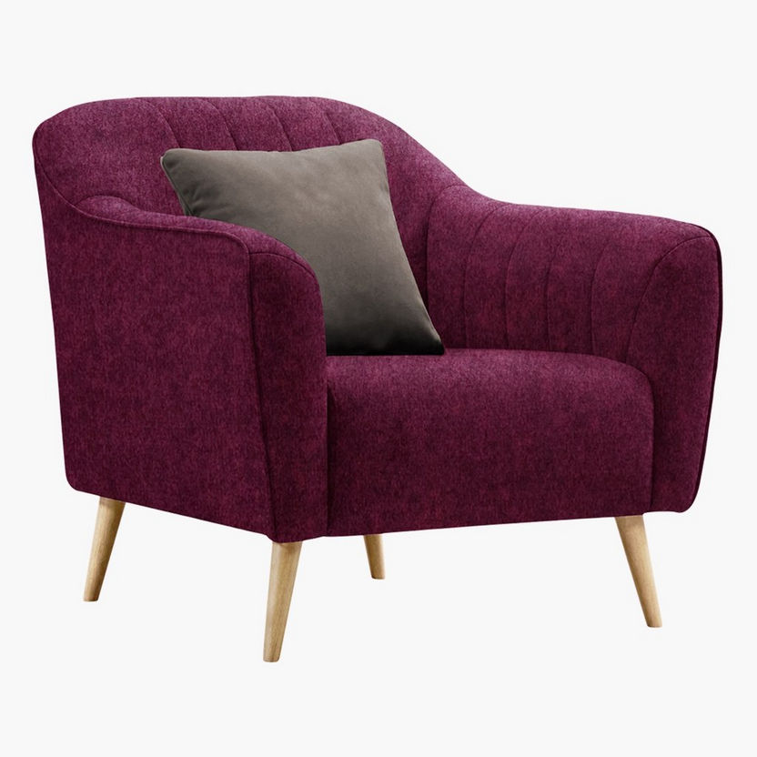 Tiana 1-Seater Sofa with Cushion-Armchairs-image-1
