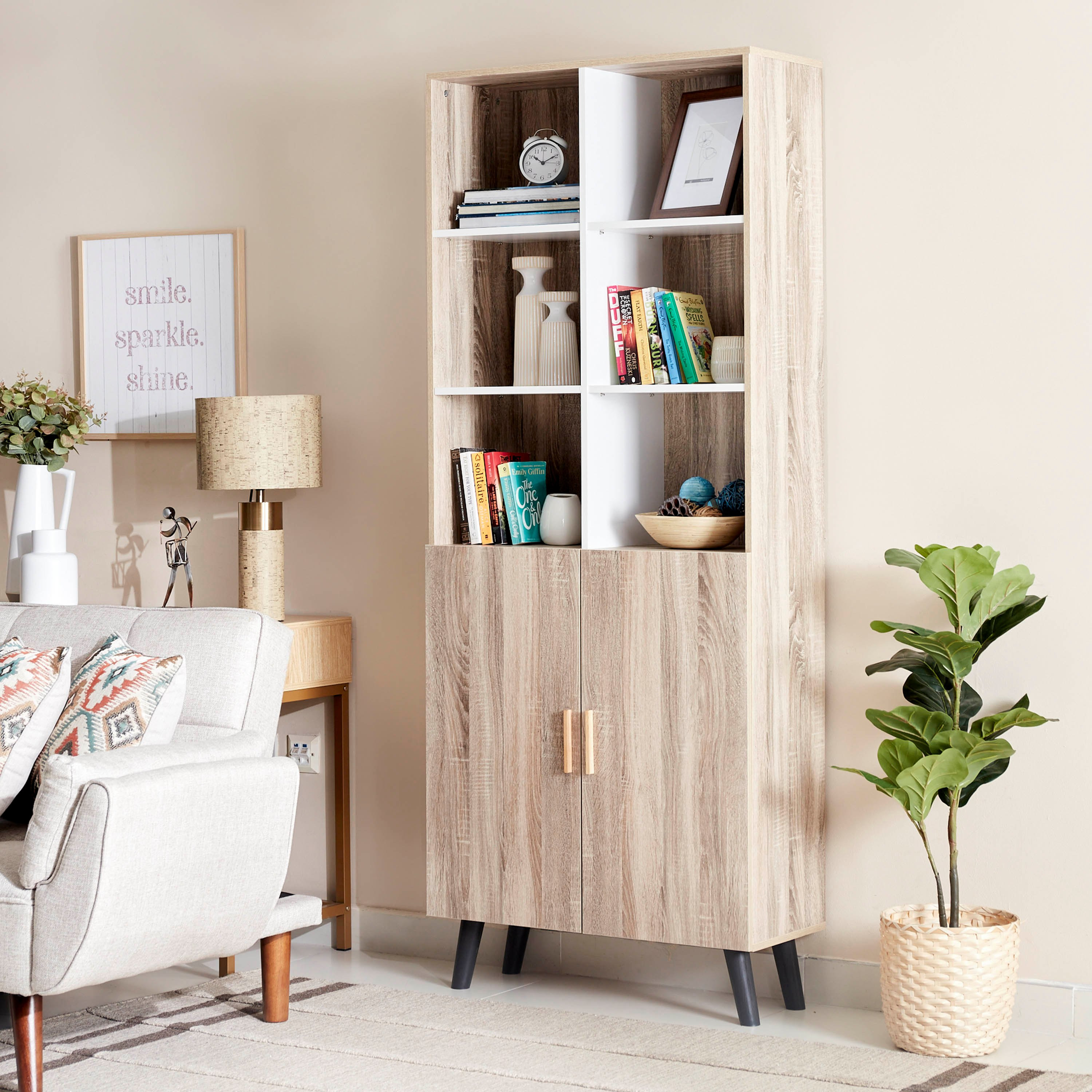 مكتبة ببابين من سانفورد-hbxfurniture-office-bookcases-image-1