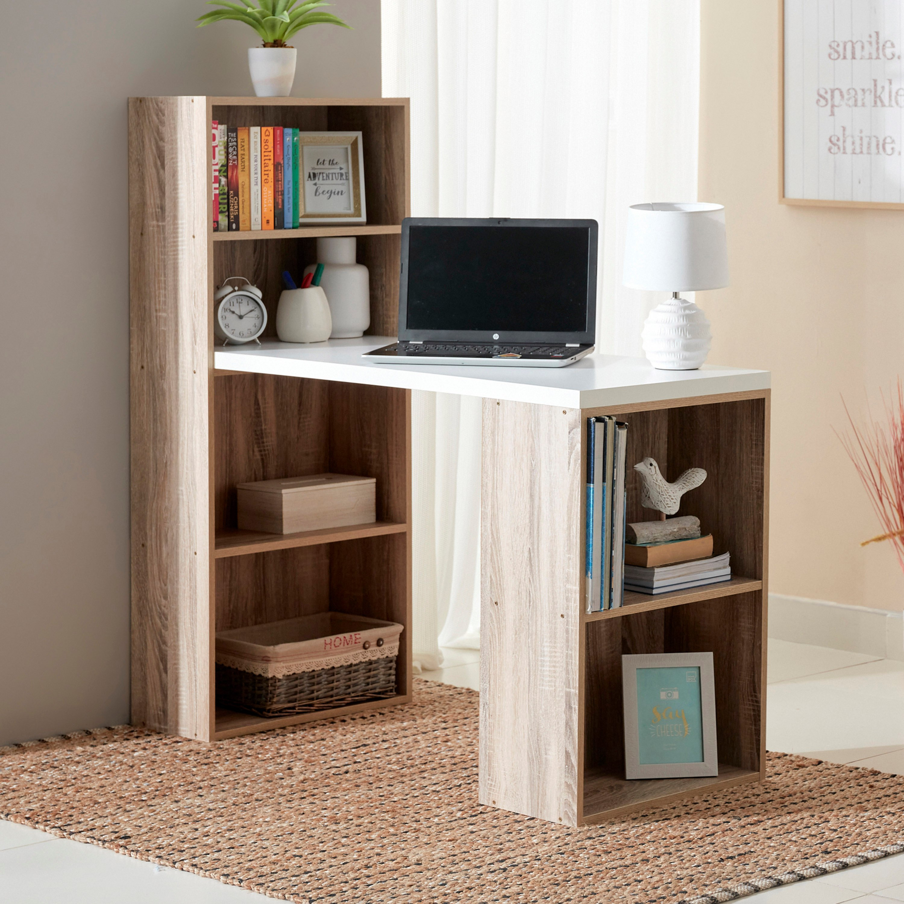 Sanford Bookcase Study Desk-hbxfurniture-office-desks-image-1