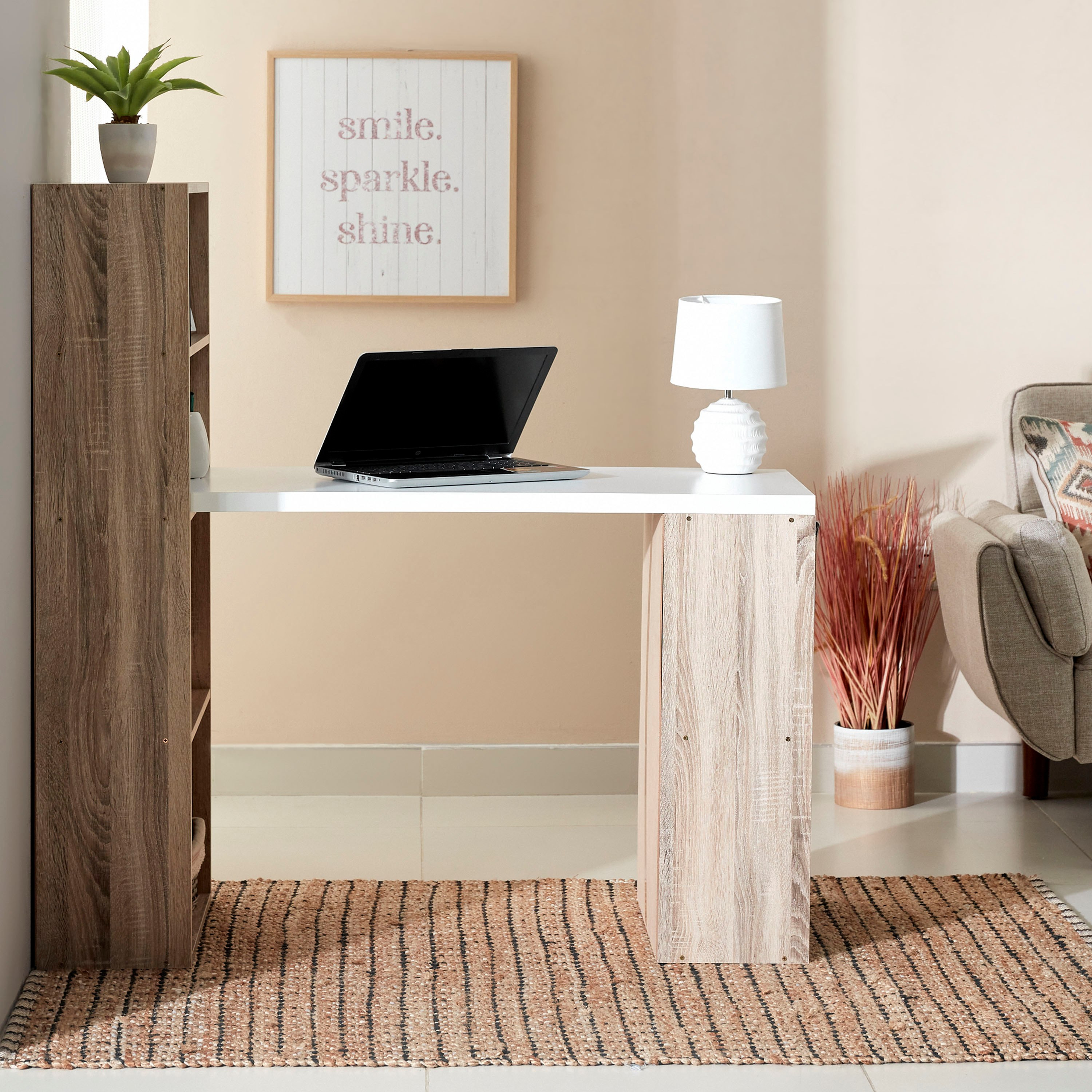 Sanford Bookcase Study Desk-hbxfurniture-office-desks-image-2
