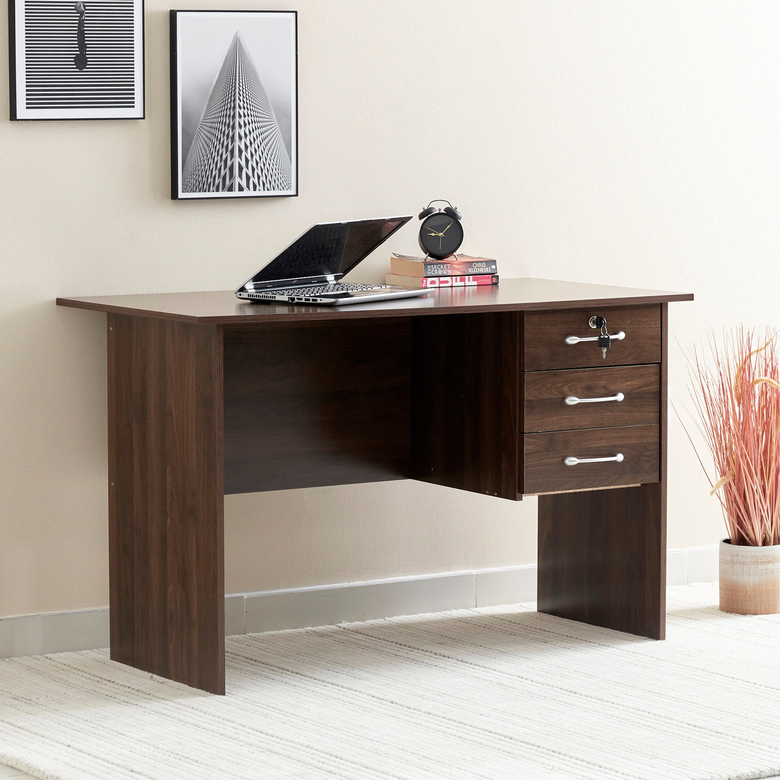 Tirana 3-Drawer Study Desk-hbxfurniture-office-desks-image-2