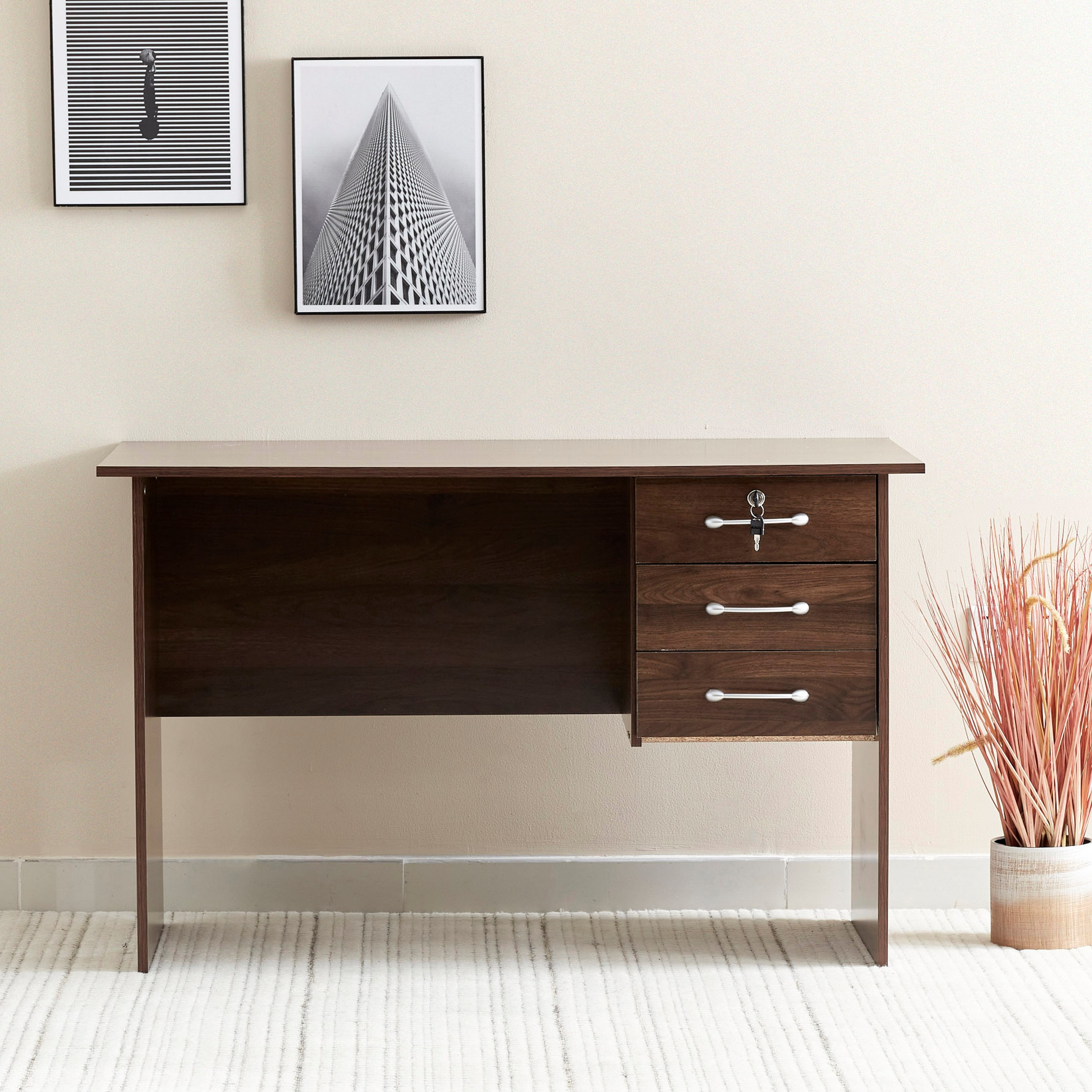 Tirana 3-Drawer Study Desk-hbxfurniture-office-desks-image-3