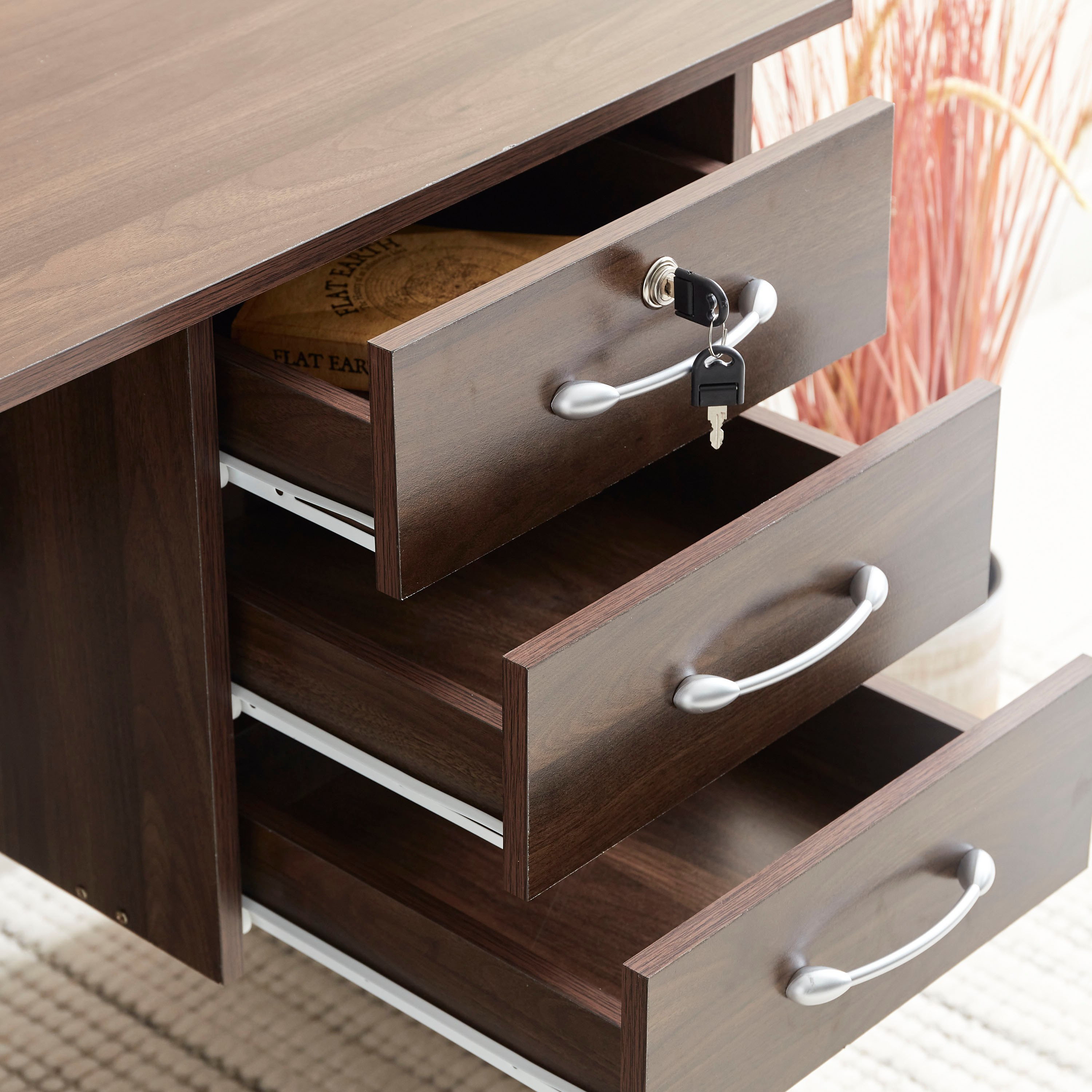 Tirana 3-Drawer Study Desk-hbxfurniture-office-desks-image-4