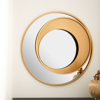 Delilah Premium Metal Decorative Wall Mirror - 70x4x70 cms