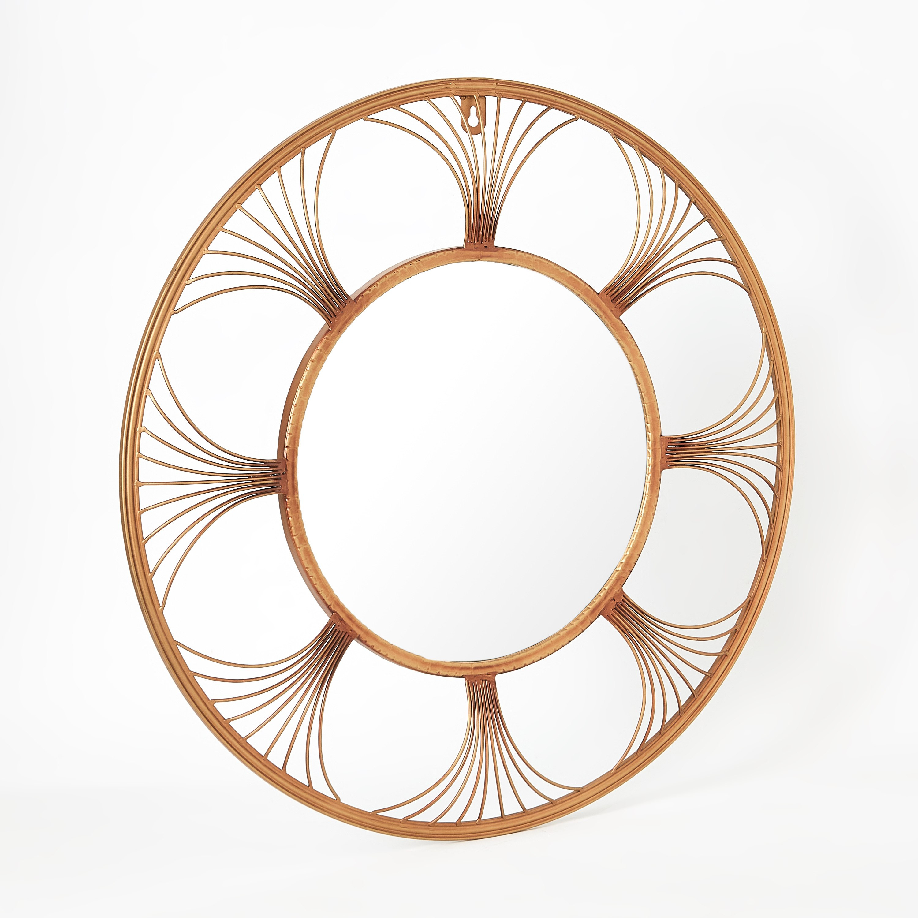Delilah Premium Metal Decorative Wall Mirror - 69x3x69 cm-hbxhomeware-hbxdecorandfurnishings-image-5
