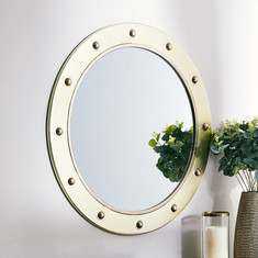 Delilah Premium Metal Decorative Wall Mirror - 60x3x60 cms