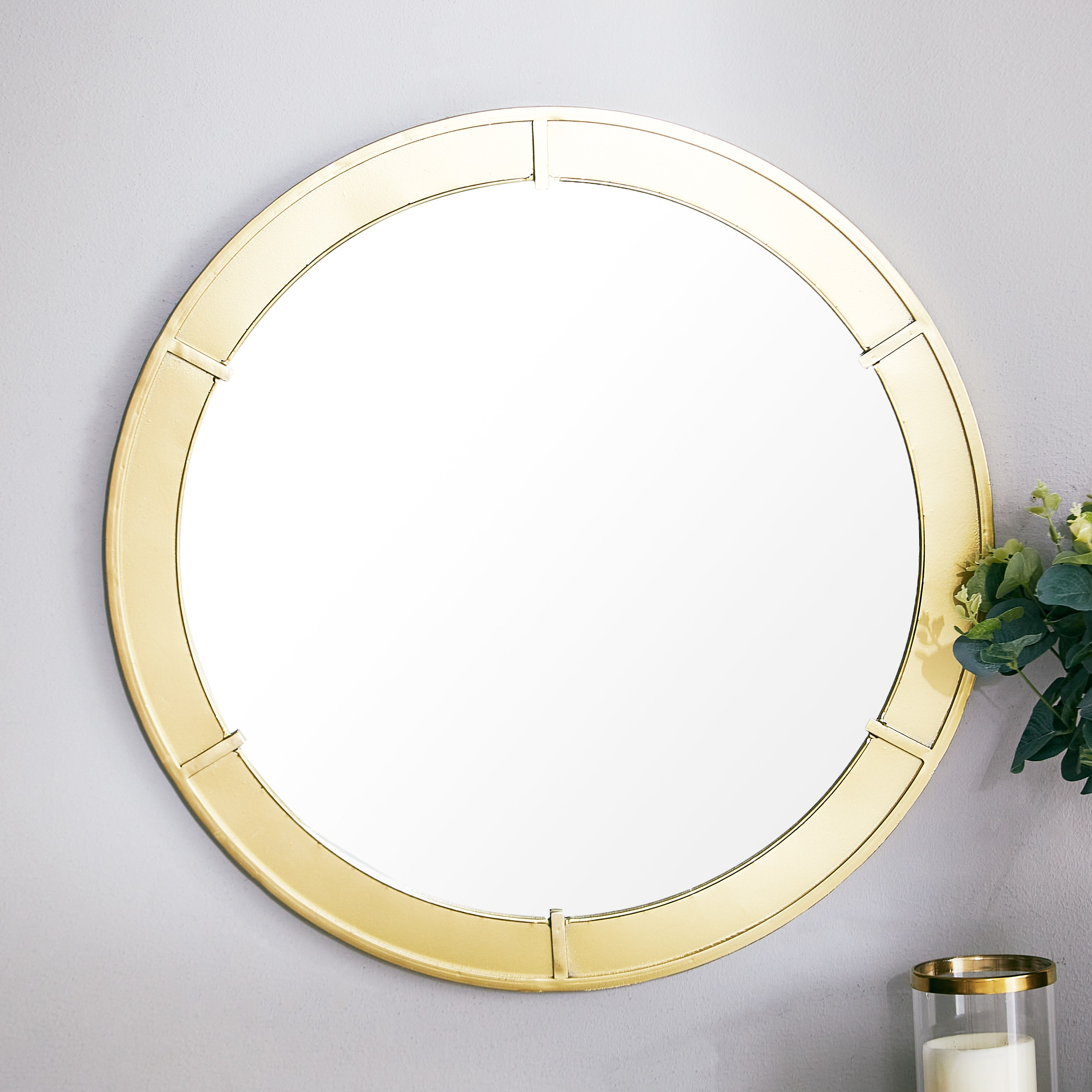 Delilah Premium Metal Decorative Wall Mirror - 50x2x50 cm-hbxhomeware-hbxdecorandfurnishings-image-2