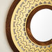 Delilah Premium Metal Decorative Wall Mirror with Decorative Border - 60x2x60 cm-Mirrors-thumbnailMobile-2