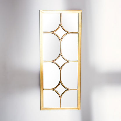 Delilah Metal Rectangular Decorative Wall Mirror - 40x2x100 cms