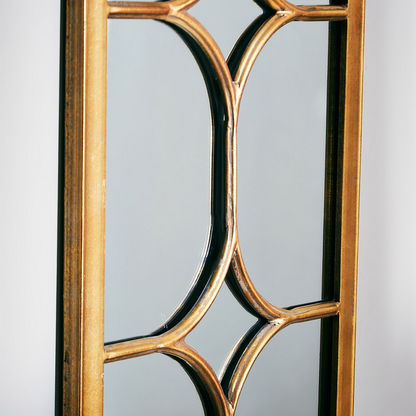 Delilah Metal Rectangular Decorative Wall Mirror - 40x2x100 cms