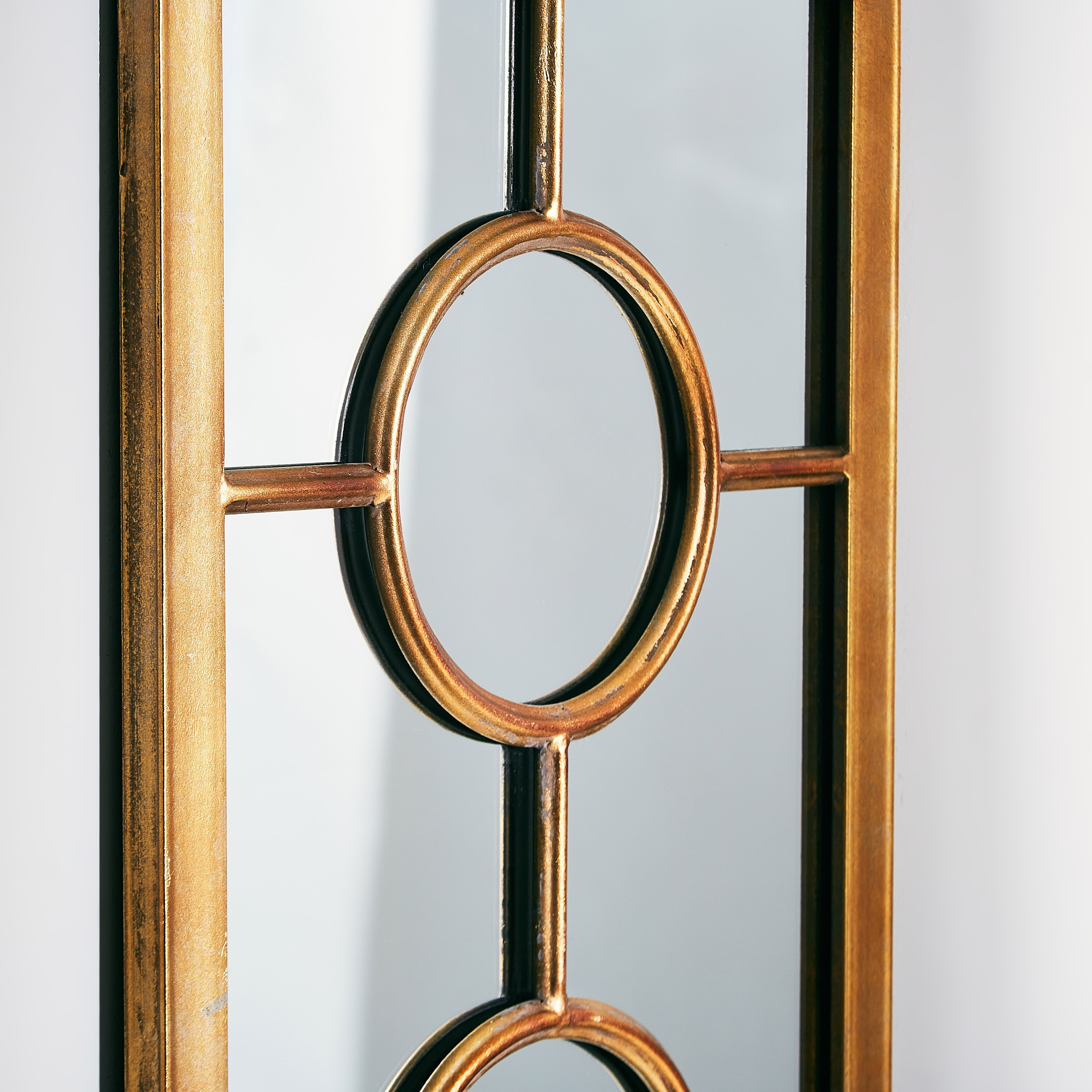 Delilah Metal Rectangular Decorative Wall Mirror - 40x2x100 cm-PROMO_HB_AE_B2G2_011025-image-3